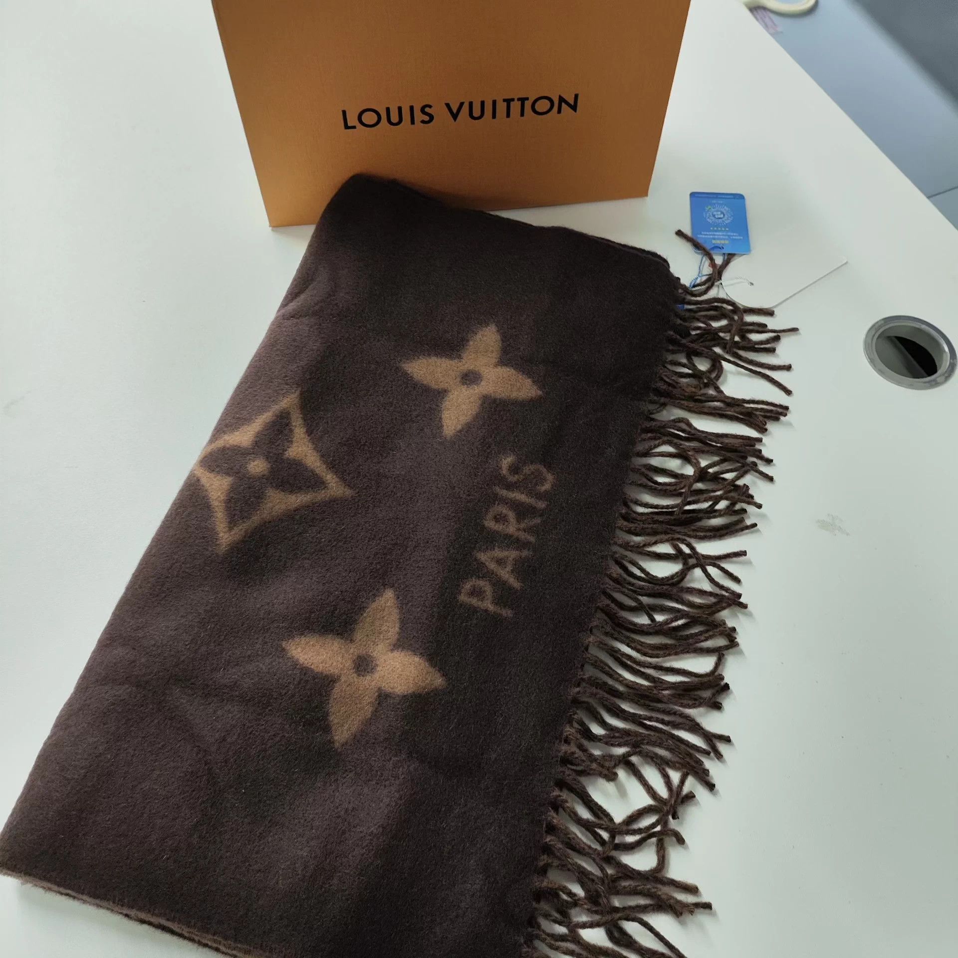 Louis Vuitton LV cashmere colorblocked scarf 170/45 Size ONE SIZE - 2 Thumbnail
