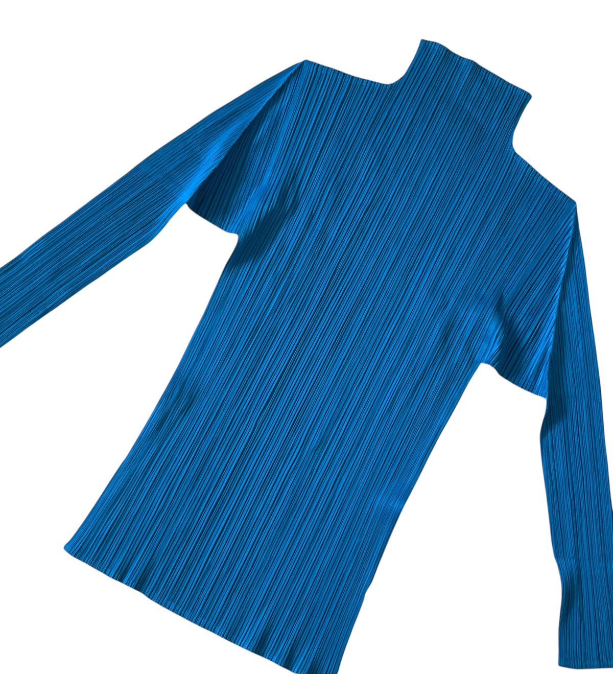 Pleats Please Issey Miyake TAX FREE 🇺🇸 issey miyake pleats please blue long sleeve Size S / US 4 / IT 40 - 4 Thumbnail