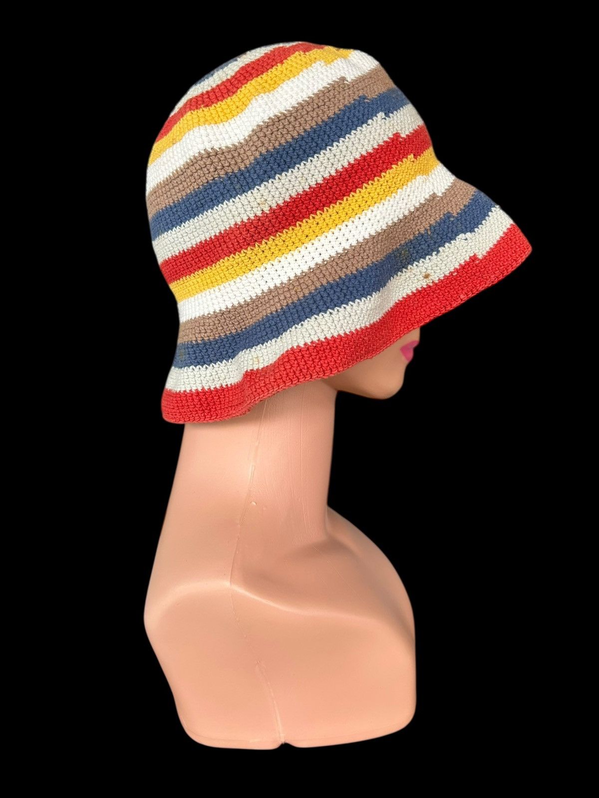 Japanese Brand × Kapital × Vintage Crochet Knitted Handmade Bucket Hats Size ONE SIZE - 3 Thumbnail