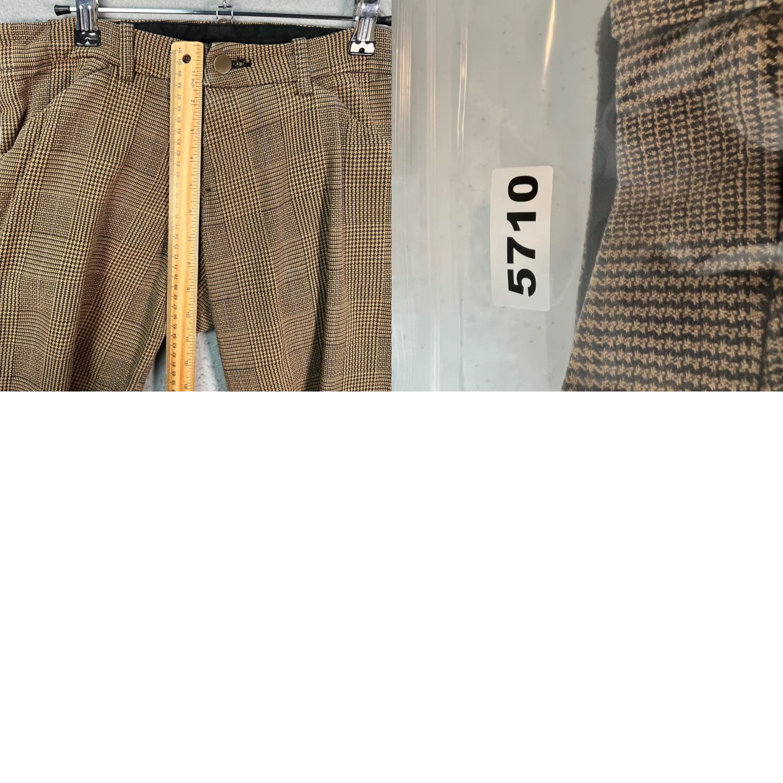 Christopher Nemeth Christopher Nemeth Large Houndstooth Wool Cropped Pants Mens Pants Brown 24in Inseam Cropped Front Flat Front Vintage 90s/Nemeth Cropped Pants Mens Size US 33 - 8 Thumbnail
