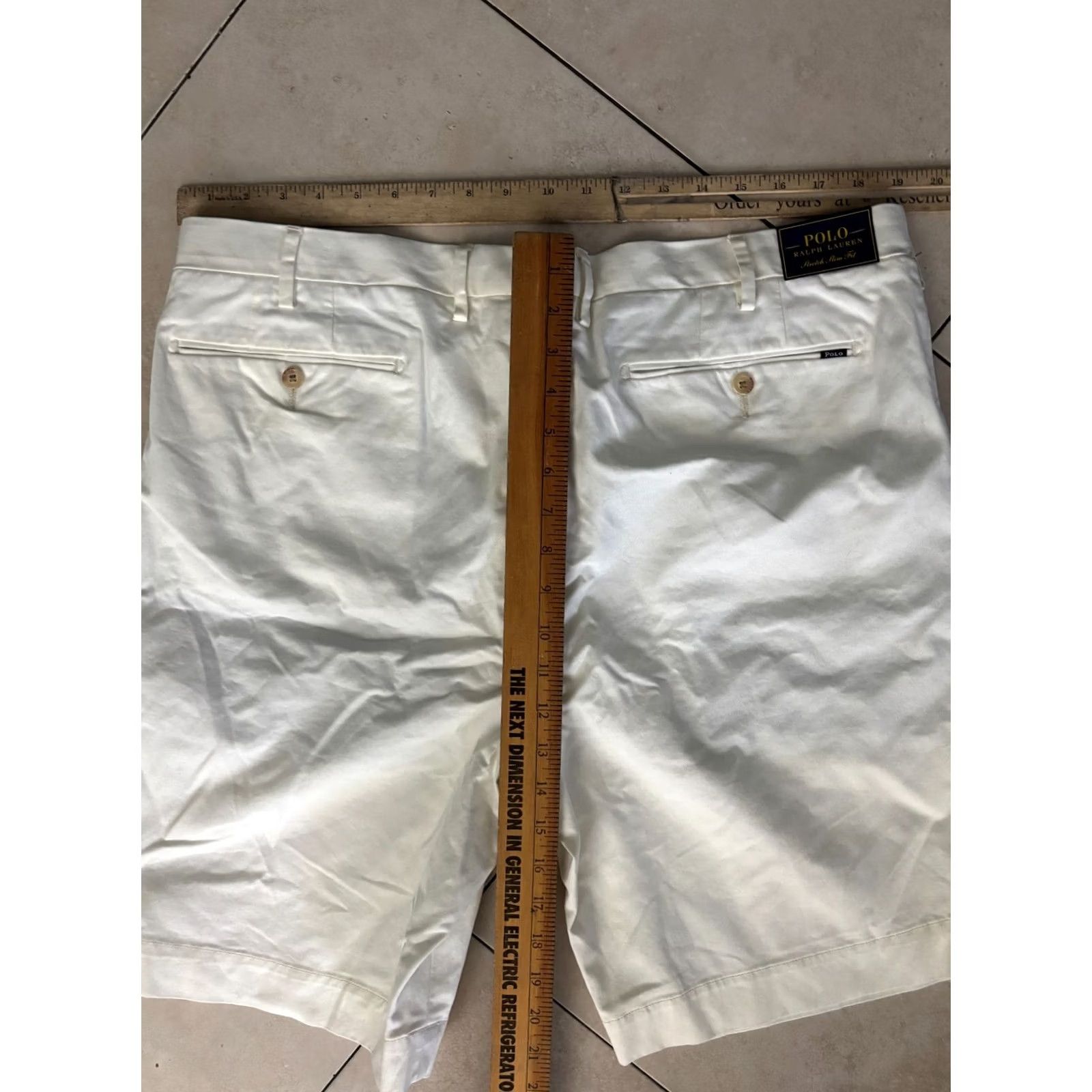 Polo Ralph Lauren Polo Ralph Lauren White Stretch Slim Fit Chino Shorts Men's Size 40 Size US M / EU 48-50 / 2 - 6 Thumbnail