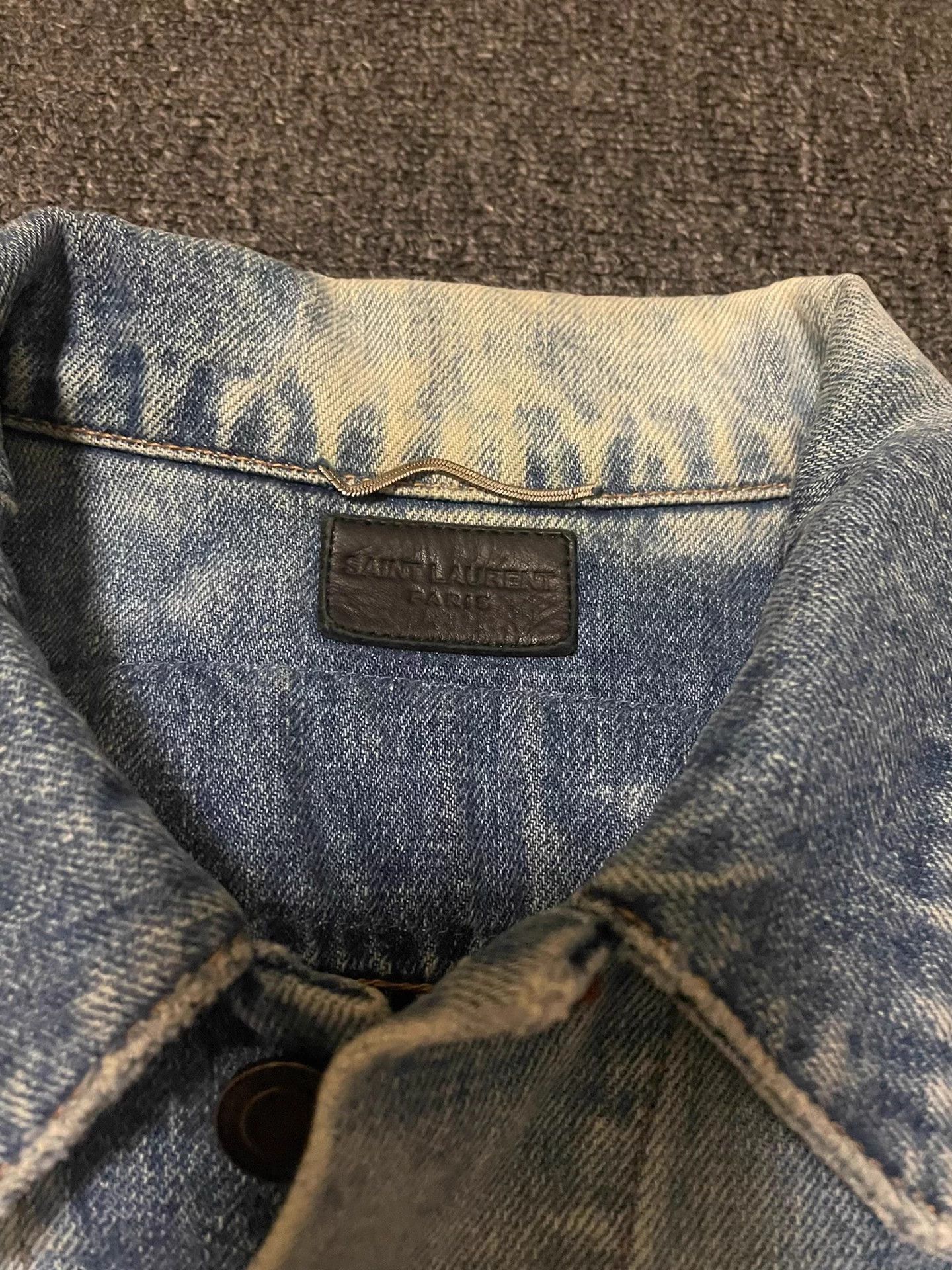 Saint Laurent Paris Saint Laurent (SLP) denim jacket Size S / US 4 / IT 40 - 5 Thumbnail