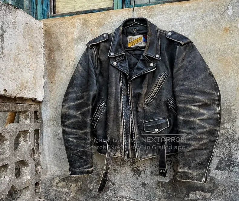 Schott Schott 618 Vintage cable-stayed locomotive leather jacket Size US M / EU 48-50 / 2 - 1 Thumbnail