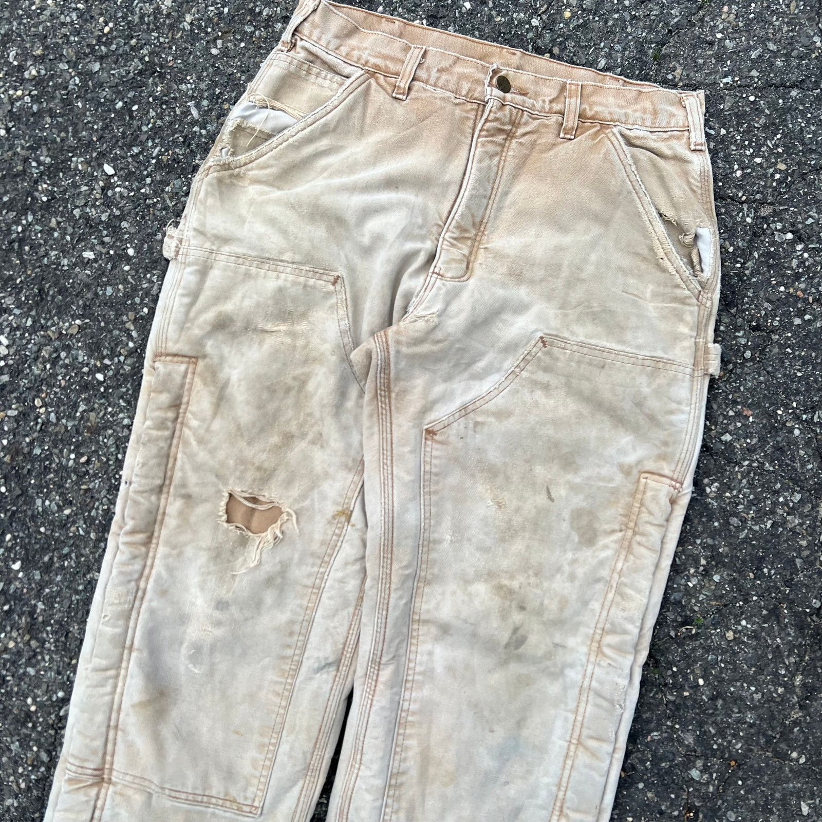 Carhartt Vintage carhartt brown double knee work wear carpenter pants Size US 30 / EU 46 - 2 Thumbnail