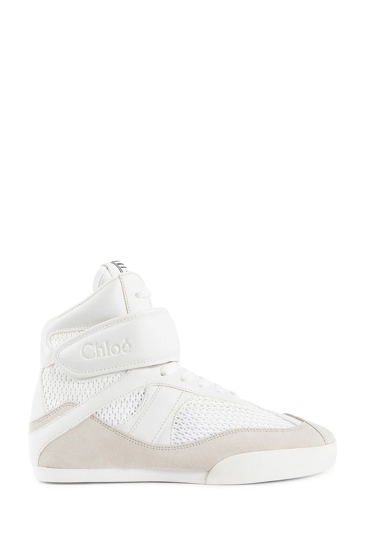 Chloe o1s22i1n0425 Hi-Top Kick Sneakers in White Size US 6 / IT 36 - 1 Thumbnail
