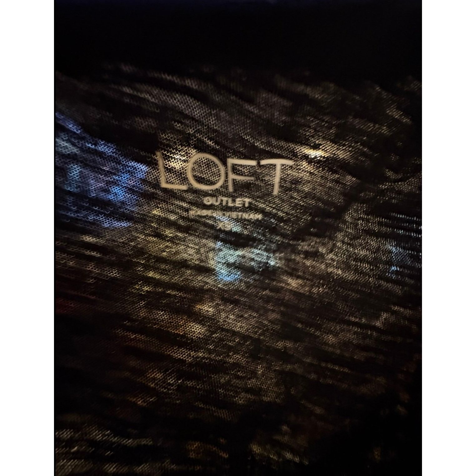 Loft LOFT Outlet Women’s XS Extra Small Black Short Sleeve Tee Size XS / US 0-2 / IT 36-38 - 3 Thumbnail