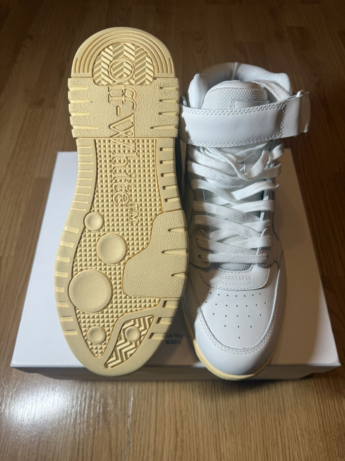 Off-White OFF WHITE OUT OF OFFICE MID WHITE WHITE Size US 9 / EU 42 - 6 Thumbnail