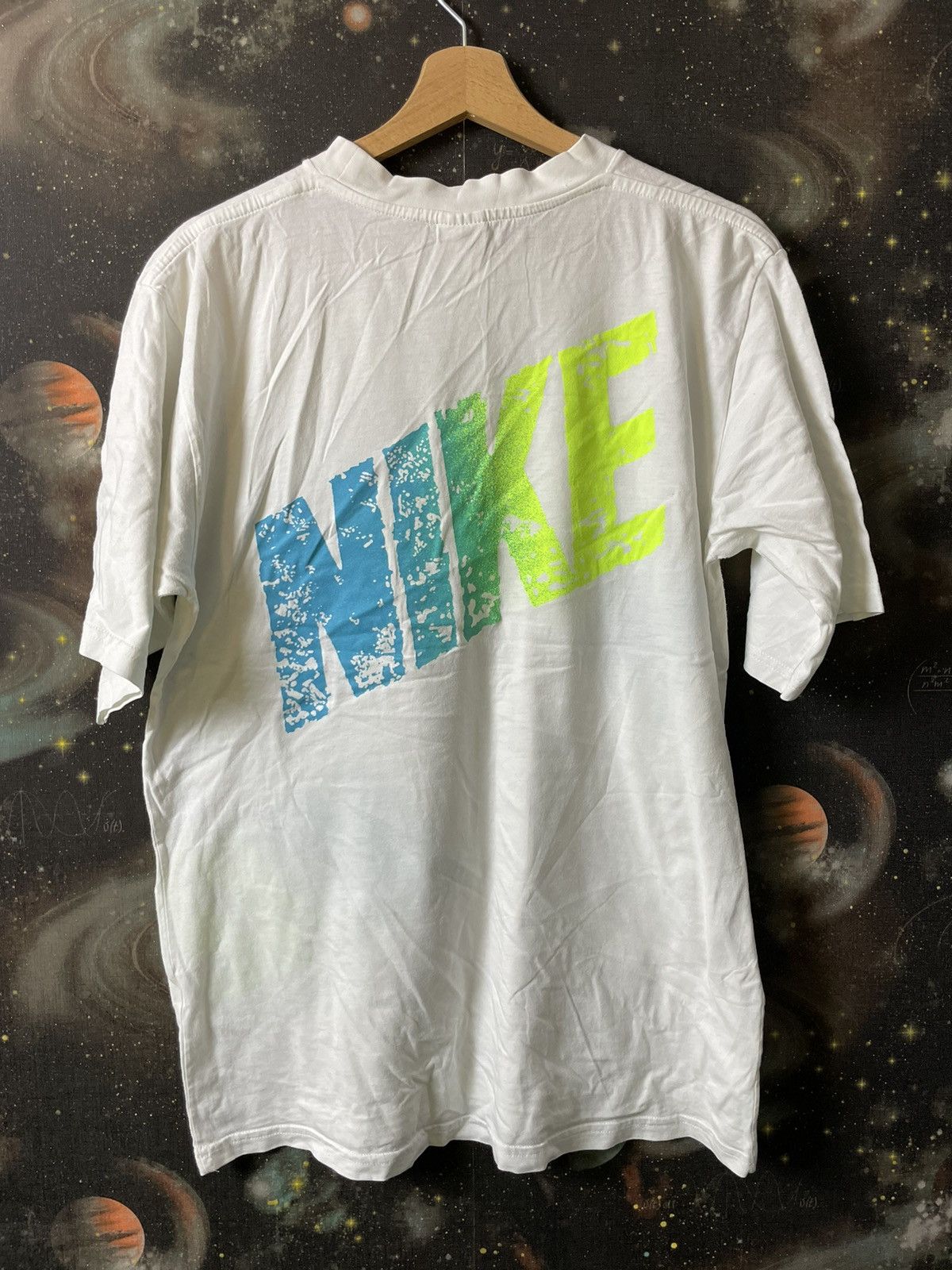 Nike 00s Vintage Nike Big Swoosh Logo Drill T-shirt Rare Size US L / EU 52-54 / 3 - 2 Thumbnail