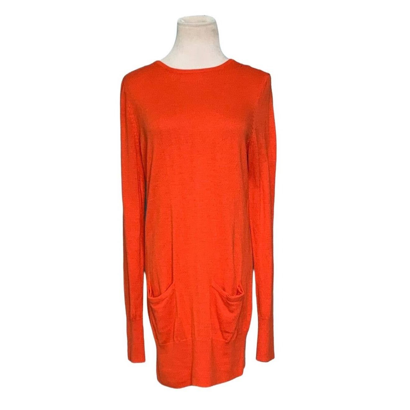 Jennifer Lopez Jennifer Lopez orange mini sweater dress size medium Size S / US 4 / IT 40 - 1 Thumbnail