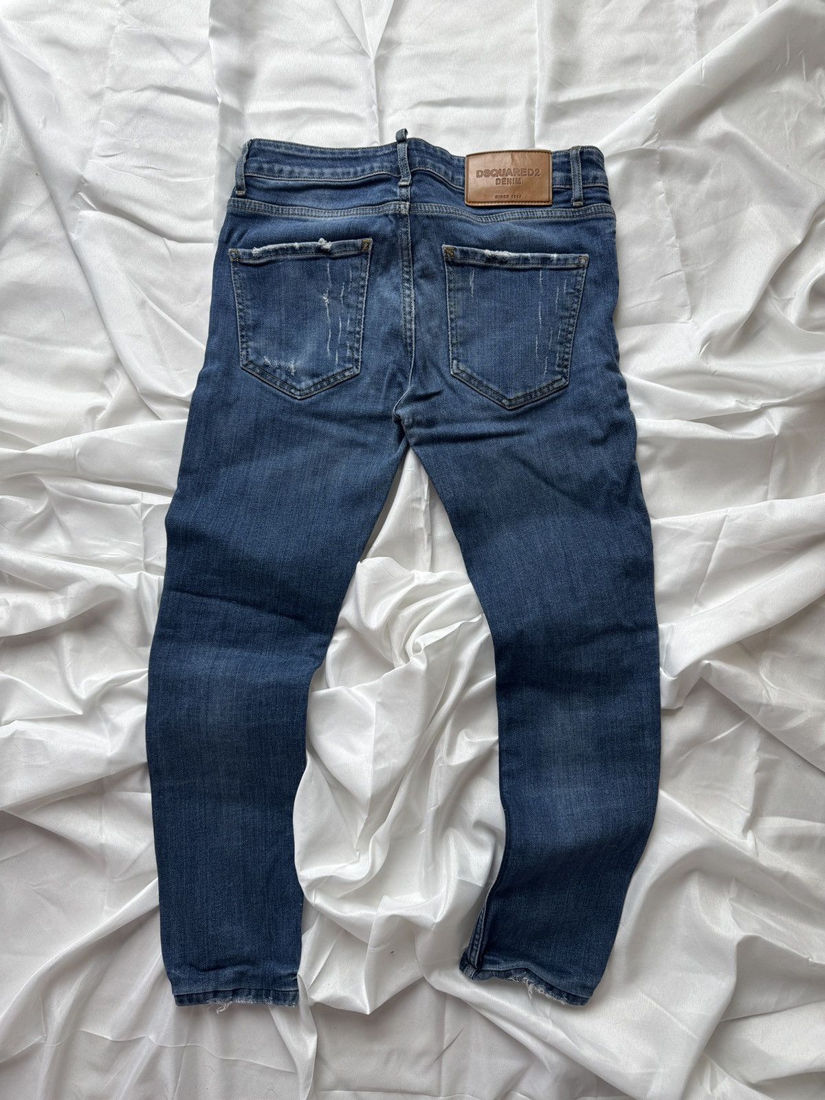 Dsquared2 Dsquared2 Vintage Slim Fit Low Rise Distressed Jeans Size 28" / US 6 / IT 42 - 7 Thumbnail