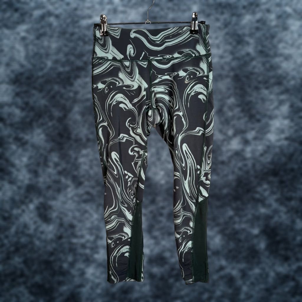 Nike Nike Dri-FIT Womens Leggings XS High-Waisted Printed Athletic Running Gym Skinny Inseam 22 in Gray Size 26" / US 2 / IT 38 - 1 Thumbnail