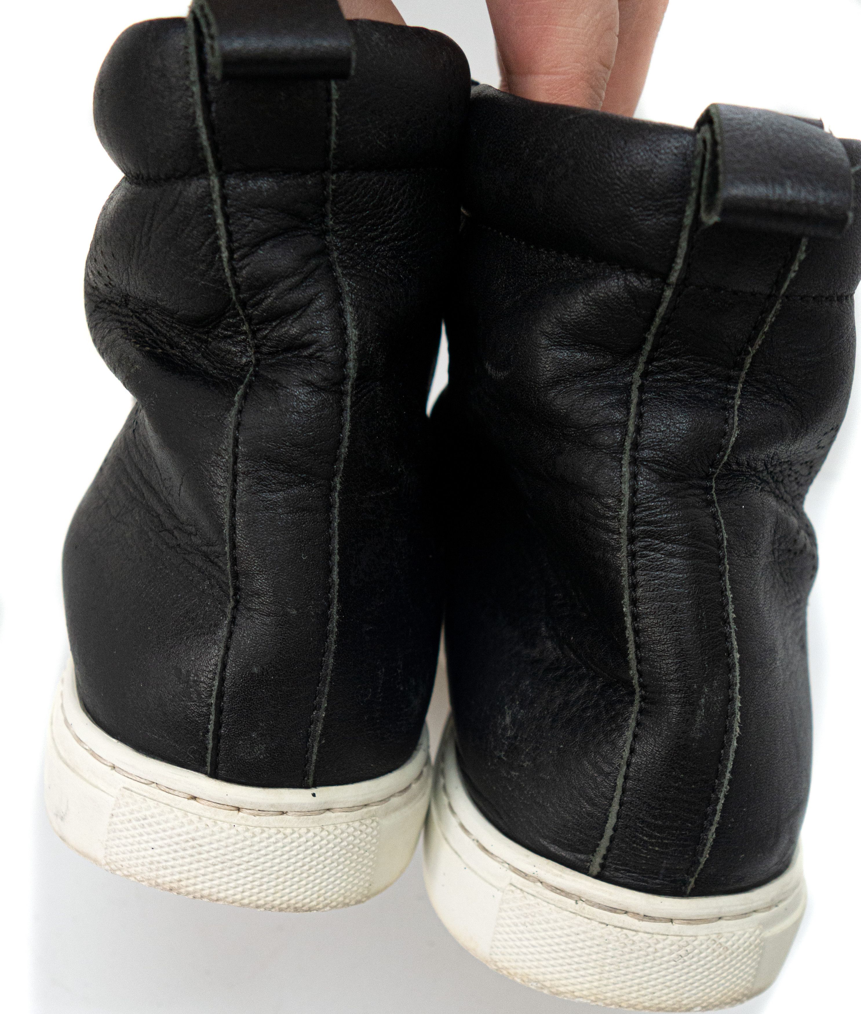 Mulberry Perforated Logo Leather Hi-Top Sneakers Size US 9 / IT 39 - 4 Thumbnail