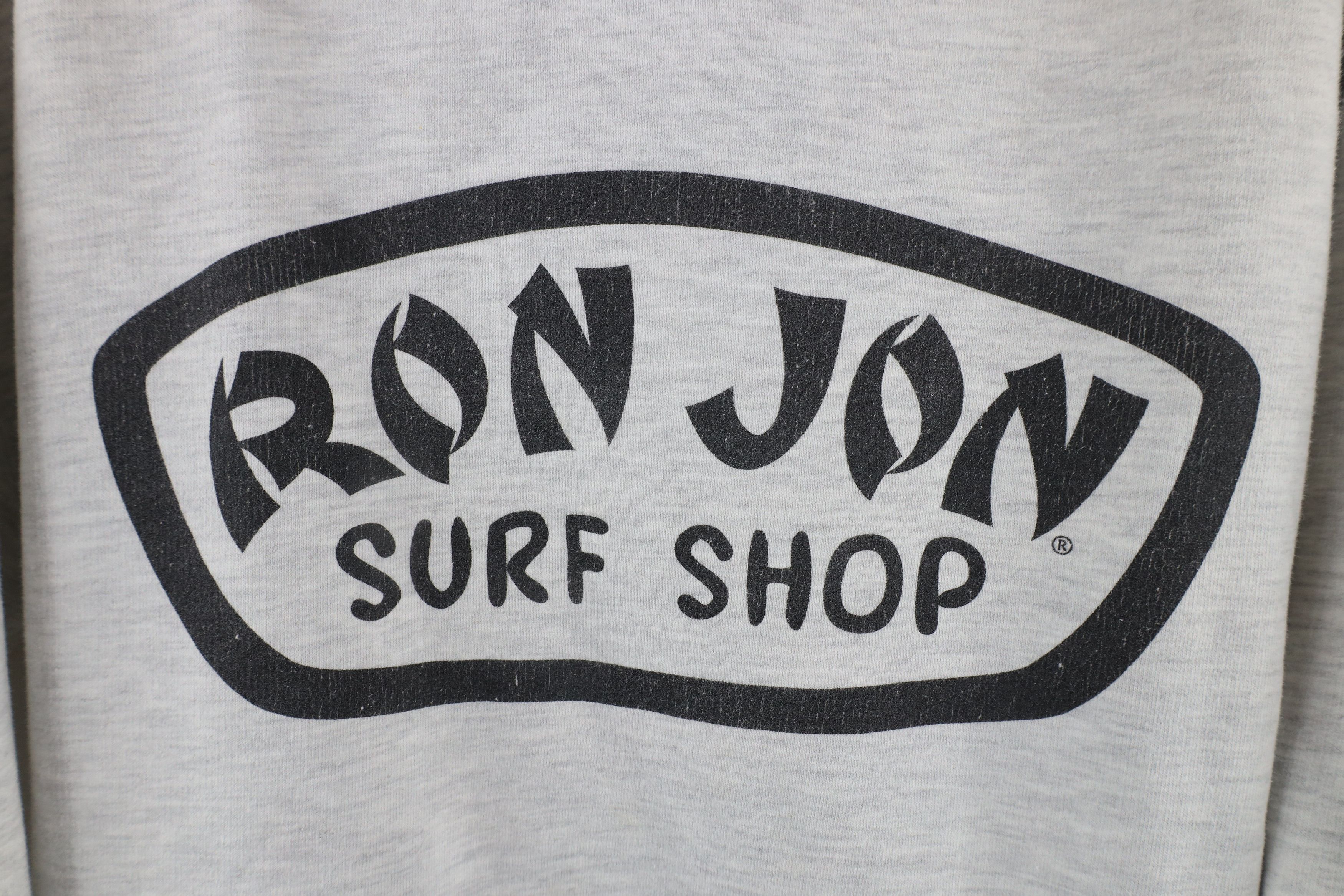 Vintage Vintage Ron Jon Surf Shop Spell Out Big Logo Hoodie Gray Size US L / EU 52-54 / 3 - 4 Thumbnail