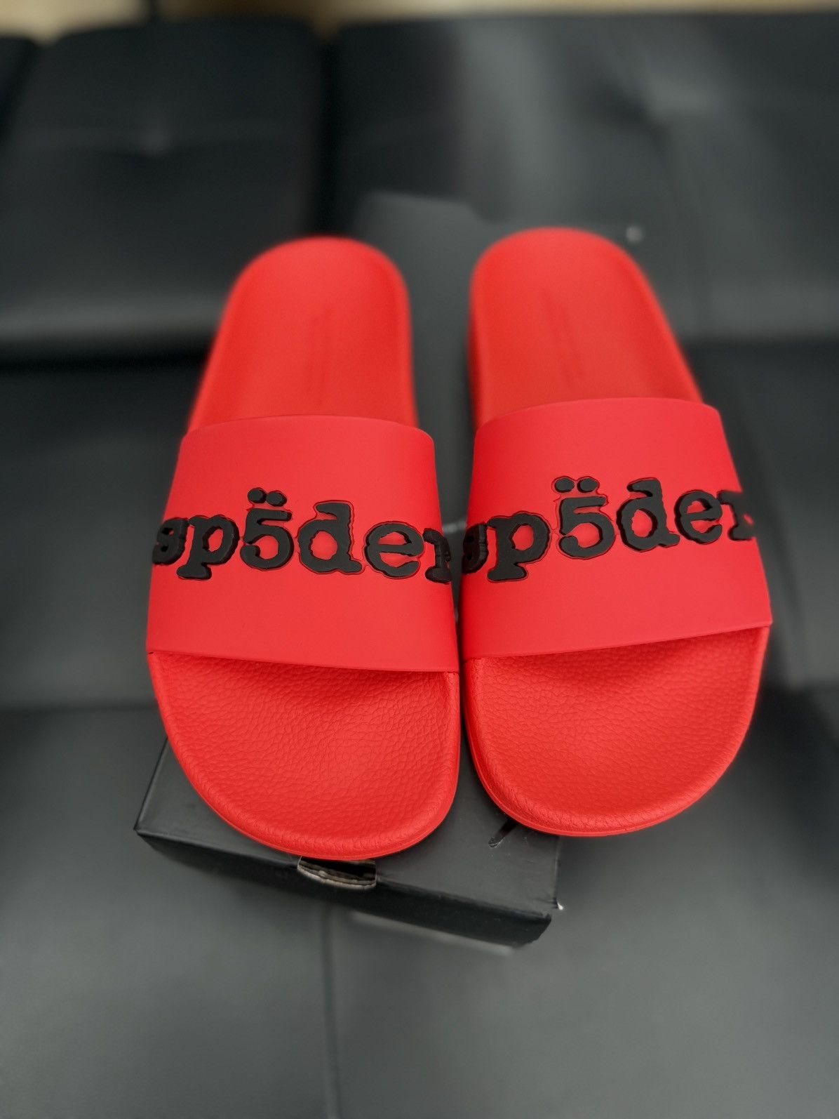 Sp5der Sp5der Red Slip On Slides Size (6) Brand New Size US 6 / EU 39 - 3 Thumbnail