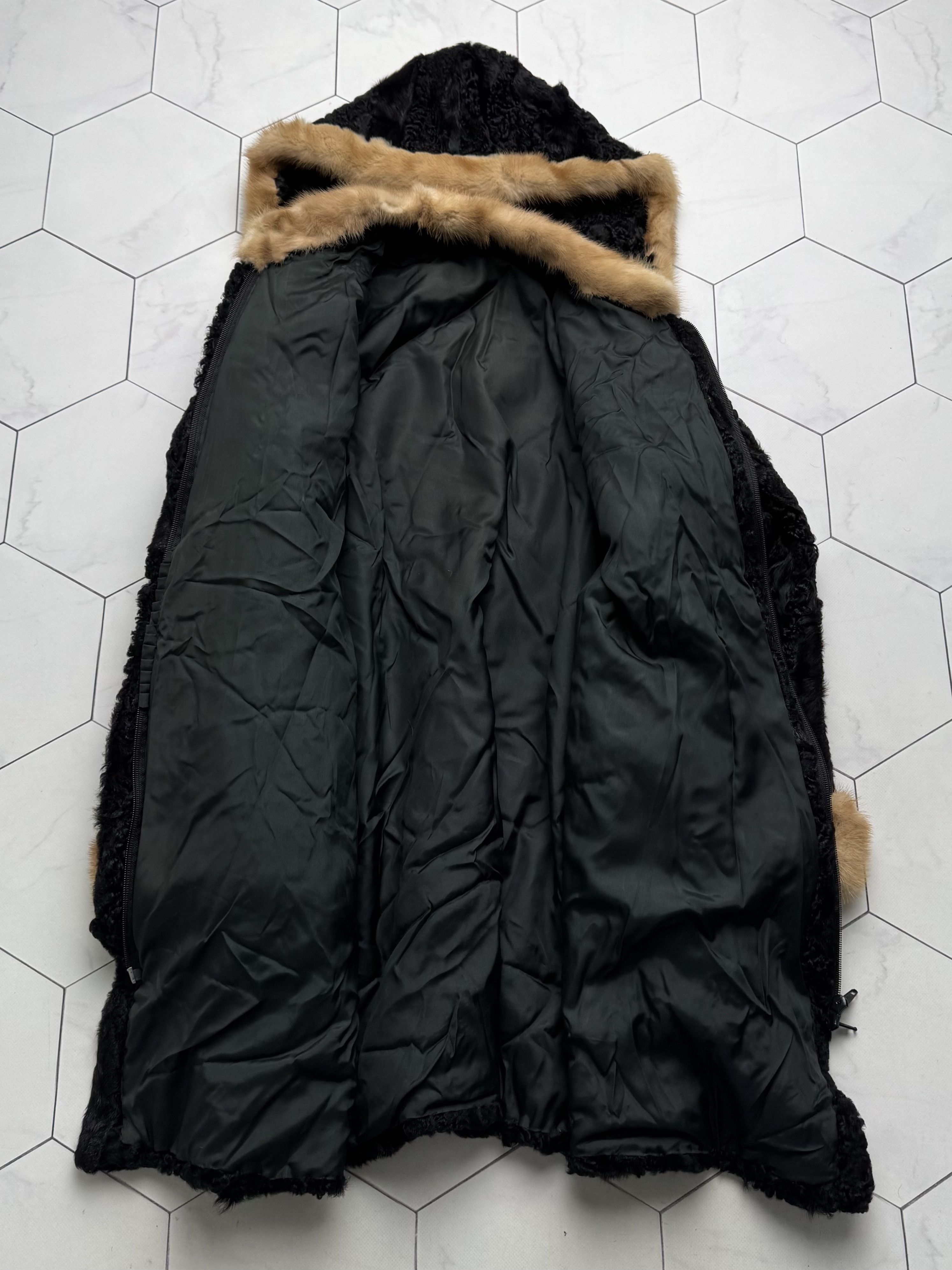 Vintage Vintage Real Fur Hooded Coat Size L / US 10 / IT 46 - 11 Thumbnail