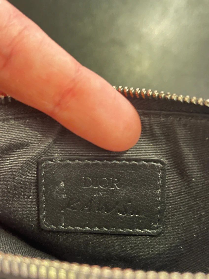 Dior Dior x Kaws Zipped Card and Coin Holder Pink Bees Black Size ONE SIZE - 5 Thumbnail