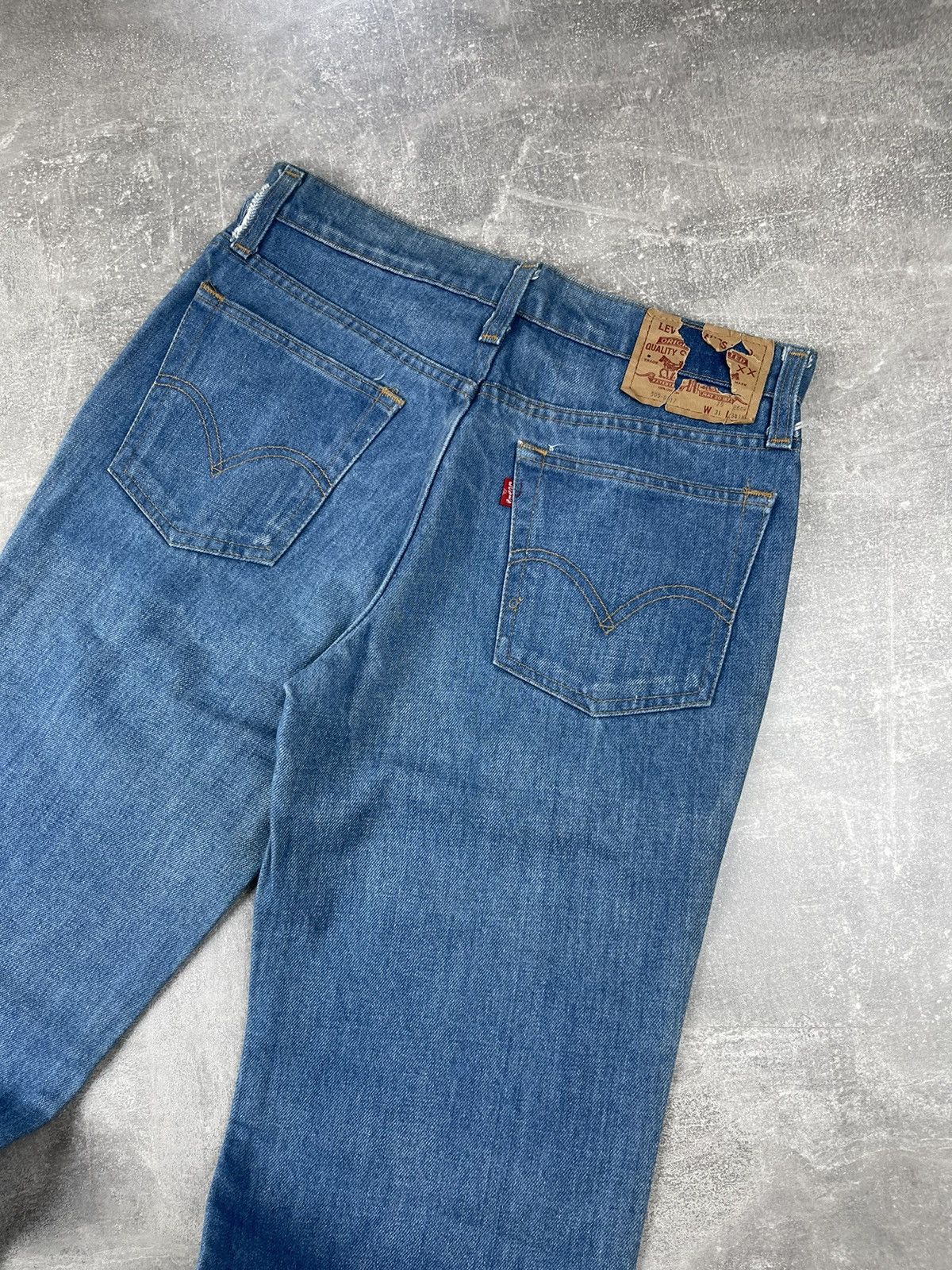 Levi's × Levi's Vintage Clothing × Vintage Levi’s 505 XX Vintage 90s Faded Jeans For Japanese Size US 31 - 4 Thumbnail