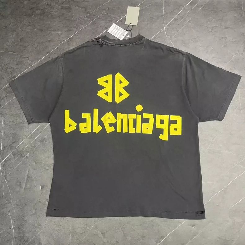 Balenciaga Balenciaga Adhesive tape LOGO short sleeve Size US XL / EU 56 / 4 - 3 Thumbnail