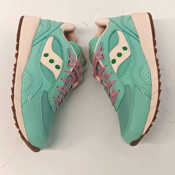 Saucony Saucony Womens Shadow 6000 Aqua/White EarthCitizen Low - 11 Size US 11 / IT 41 - 4 Thumbnail