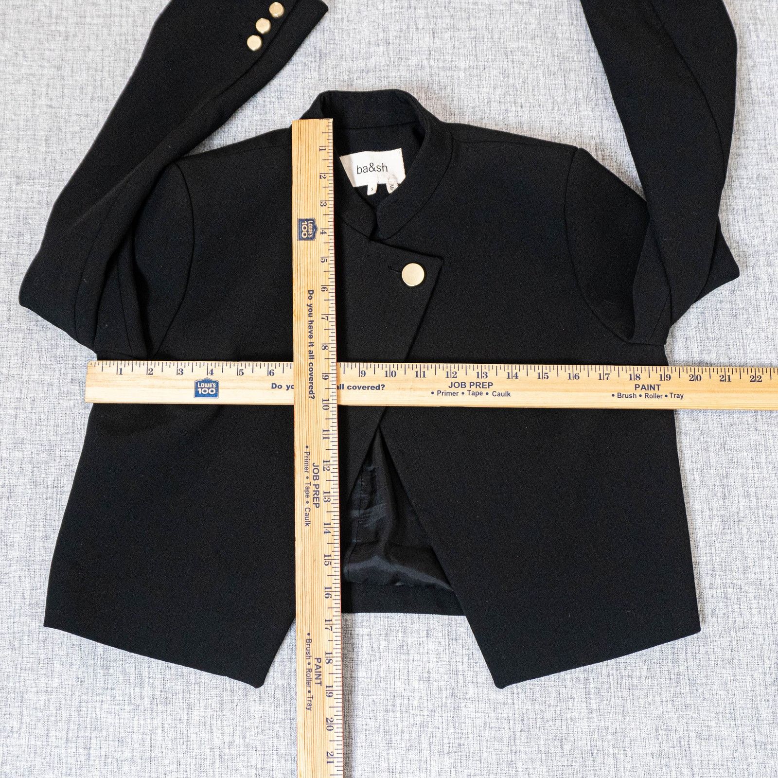 ba&sh BA&SH Chroma Jacket Short Asymmetrical in Black size Small Size S / US 4 / IT 40 - 6 Thumbnail