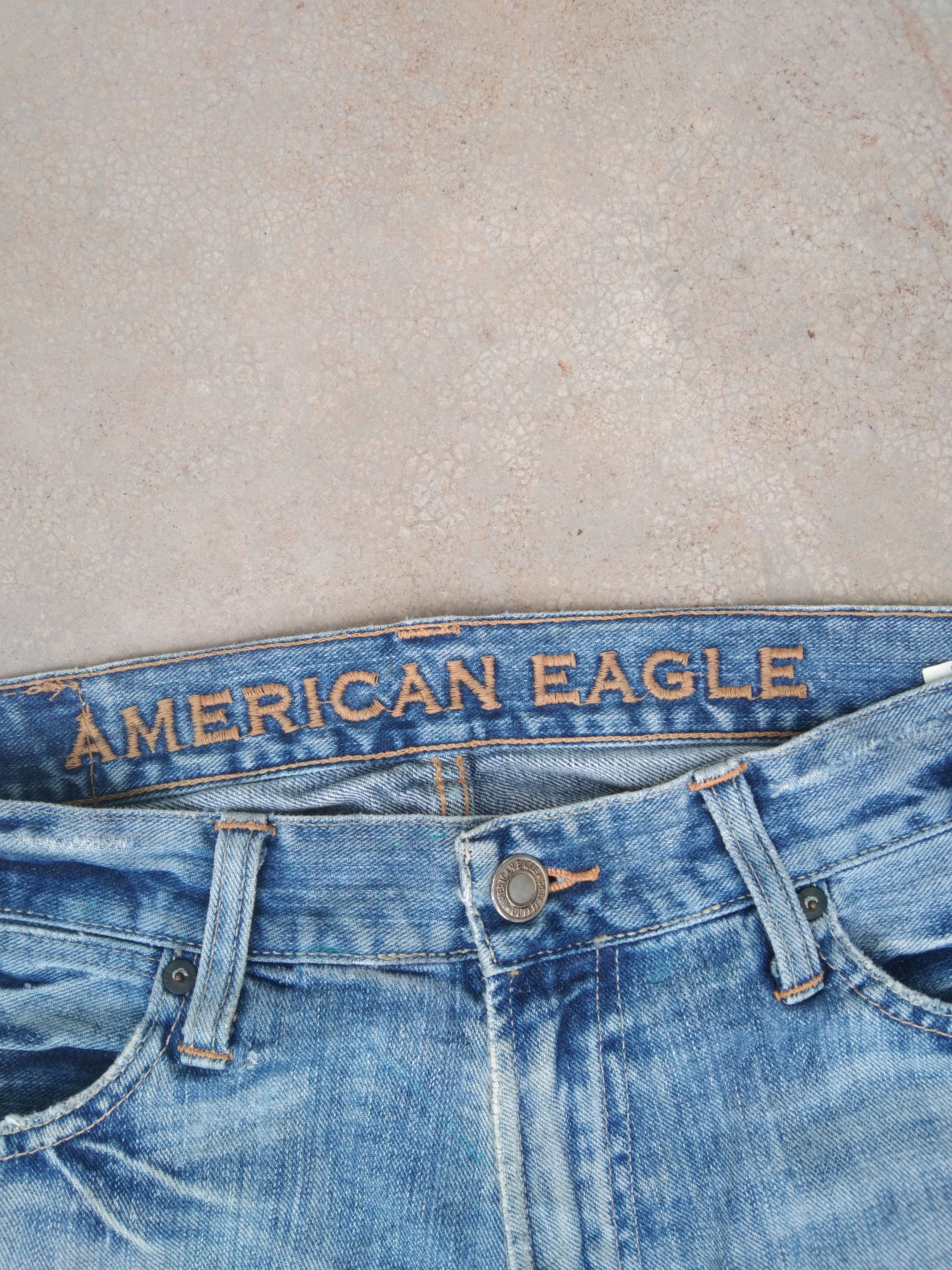 Japanese Brand Vtg Distressed American Eagle Boot Cut Flared Jeans 32x32 Size US 32 / EU 48 - 6 Thumbnail