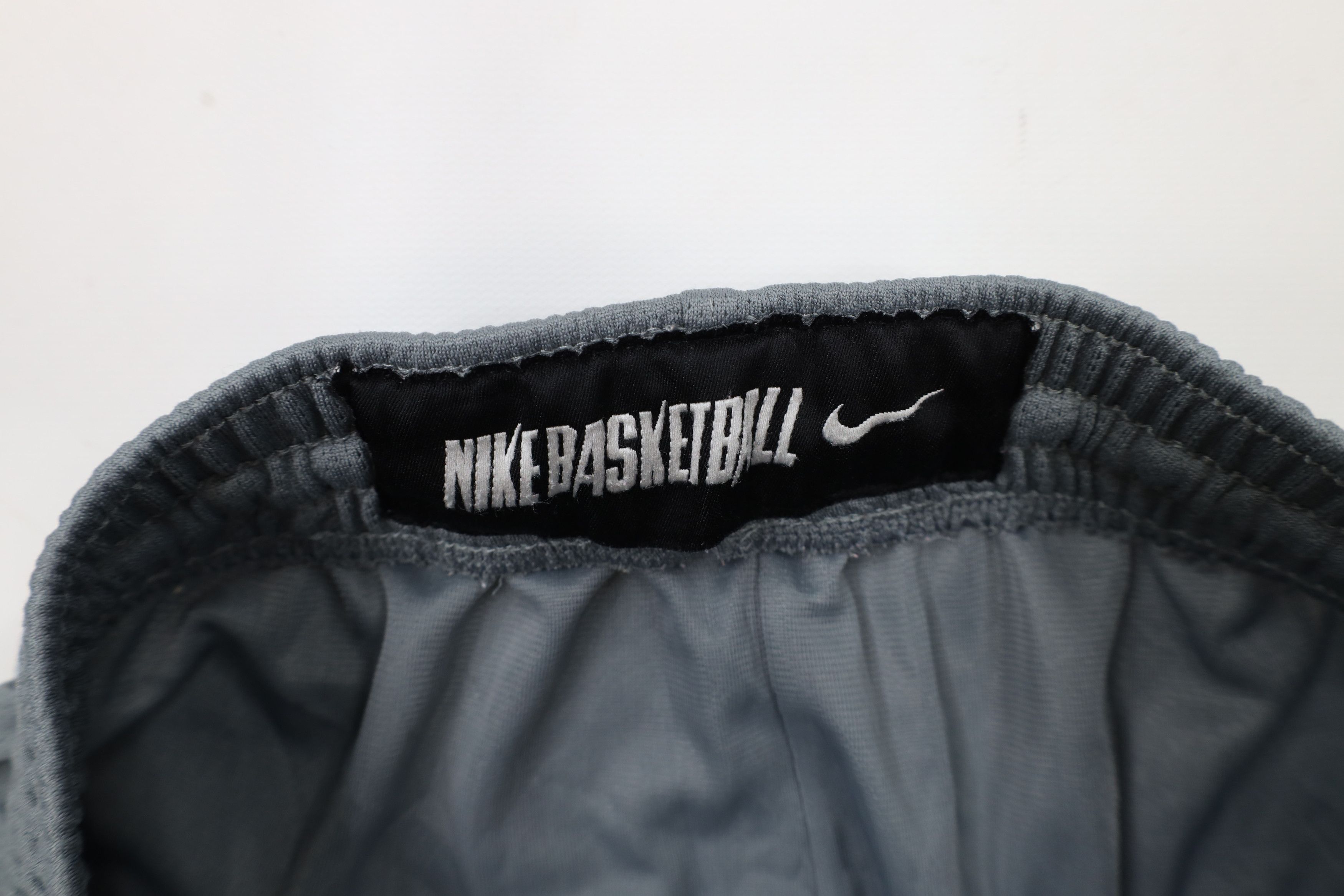 Nike × Vintage Vintage Nike Basketball Mini Swoosh Wide Leg Pants Gray Size US 34 / EU 50 - 8 Thumbnail