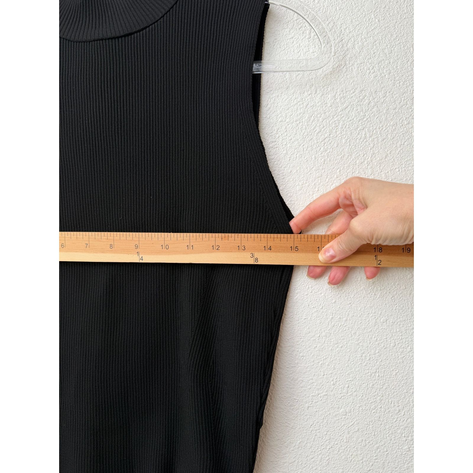 Zara NWT Zara Black Ribbed Mock Neck Sleeveless Top L Size L / US 10 / IT 46 - 13 Thumbnail