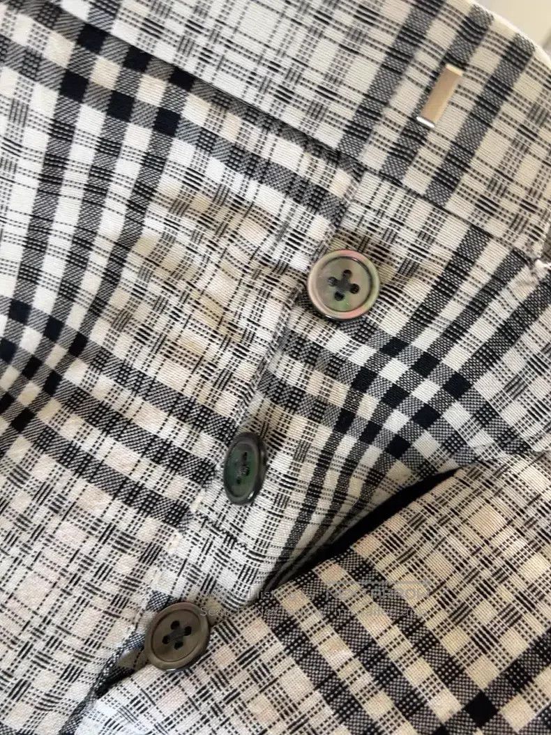 Thom Browne Thom Browne size 3 Black and White Plaid Trousers Size US 32 / EU 48 - 5 Thumbnail