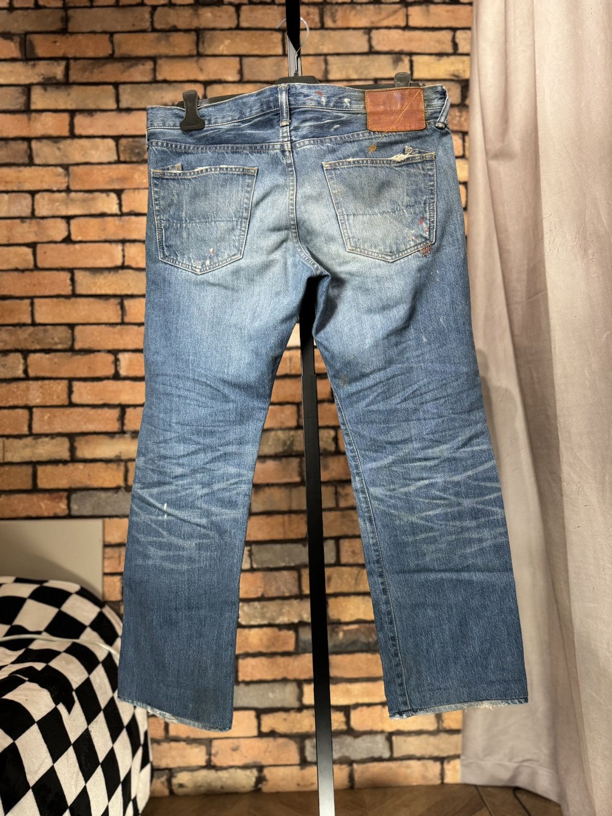 Prps RARE $638 PAINT SPLATTER MED WASH JAPAN DISTRESS JEANS DENIM Size US 33 - 2 Thumbnail