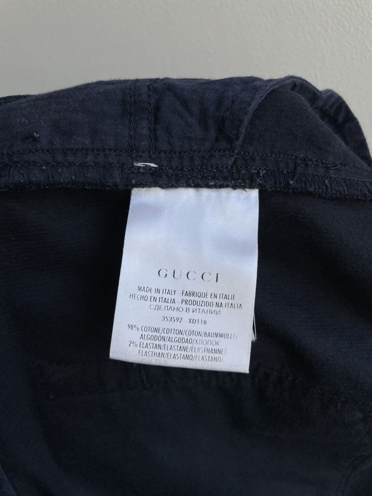 Gucci Gucci Vintage Velvet Black / Dark Blue Pants Jeans Size US 36 / EU 52 - 17 Thumbnail