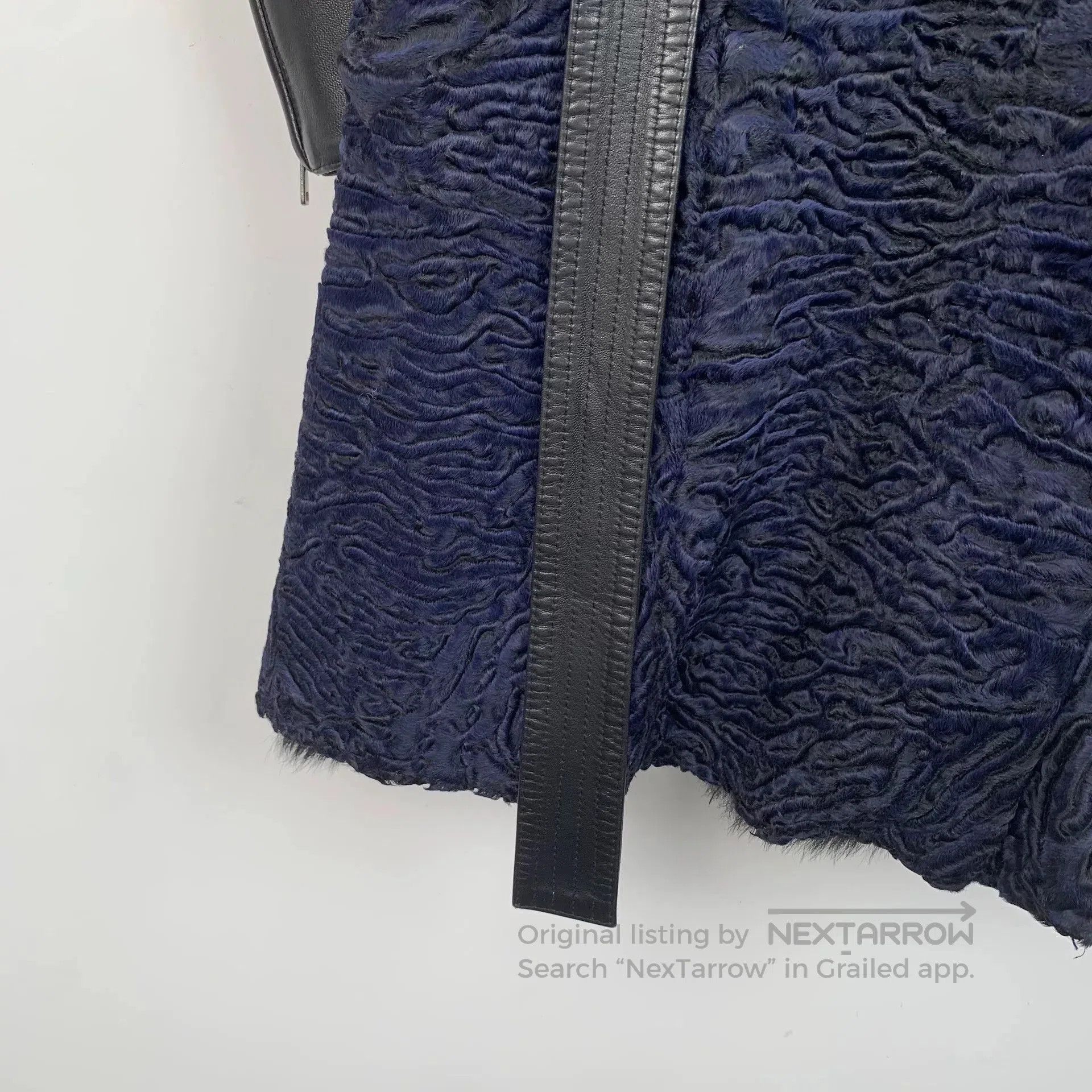 Dior christian dior black leather coat with belt. Size US XXS / EU 40 - 5 Thumbnail