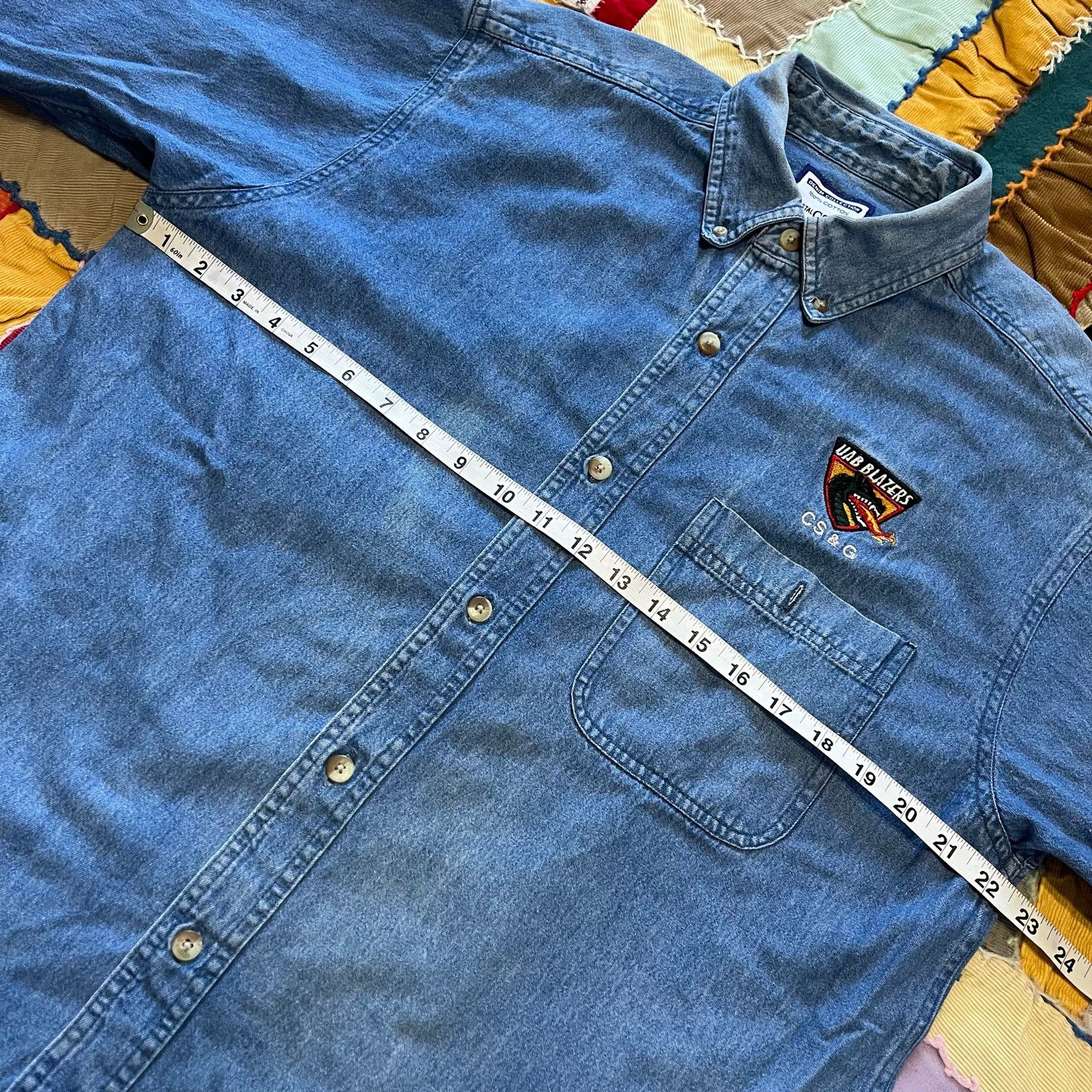 Other Vintage Crystal Springs UAB Blazer Medium Washed Denim Large Size US L / EU 52-54 / 3 - 5 Thumbnail