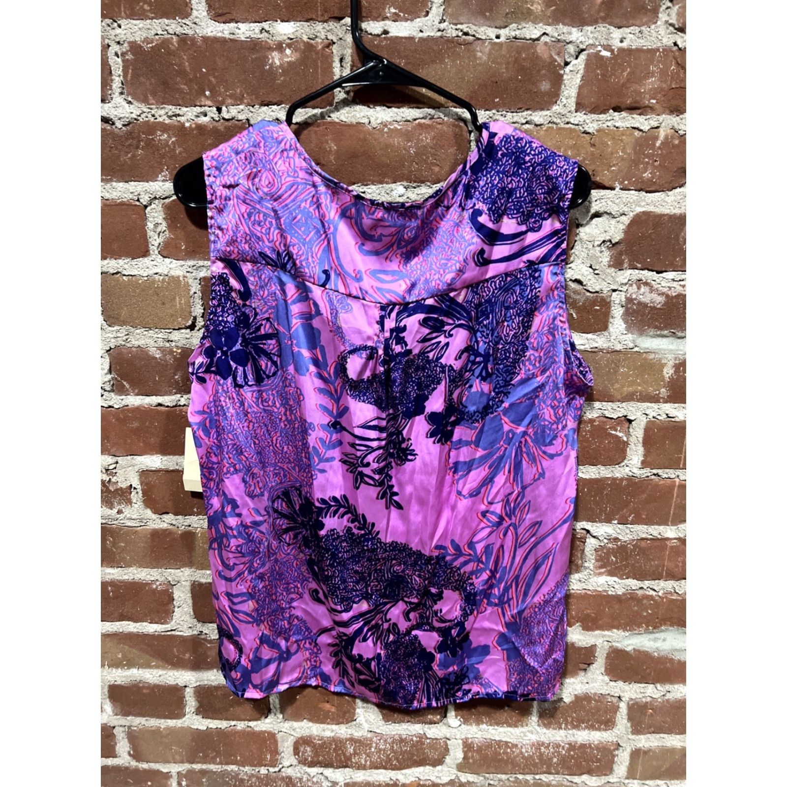 Coldwater Creek Womens Coldwater Creek Blouse Sleeveless NWT XL Purple Pink Size XL / US 12-14 / IT 48-50 - 4 Thumbnail