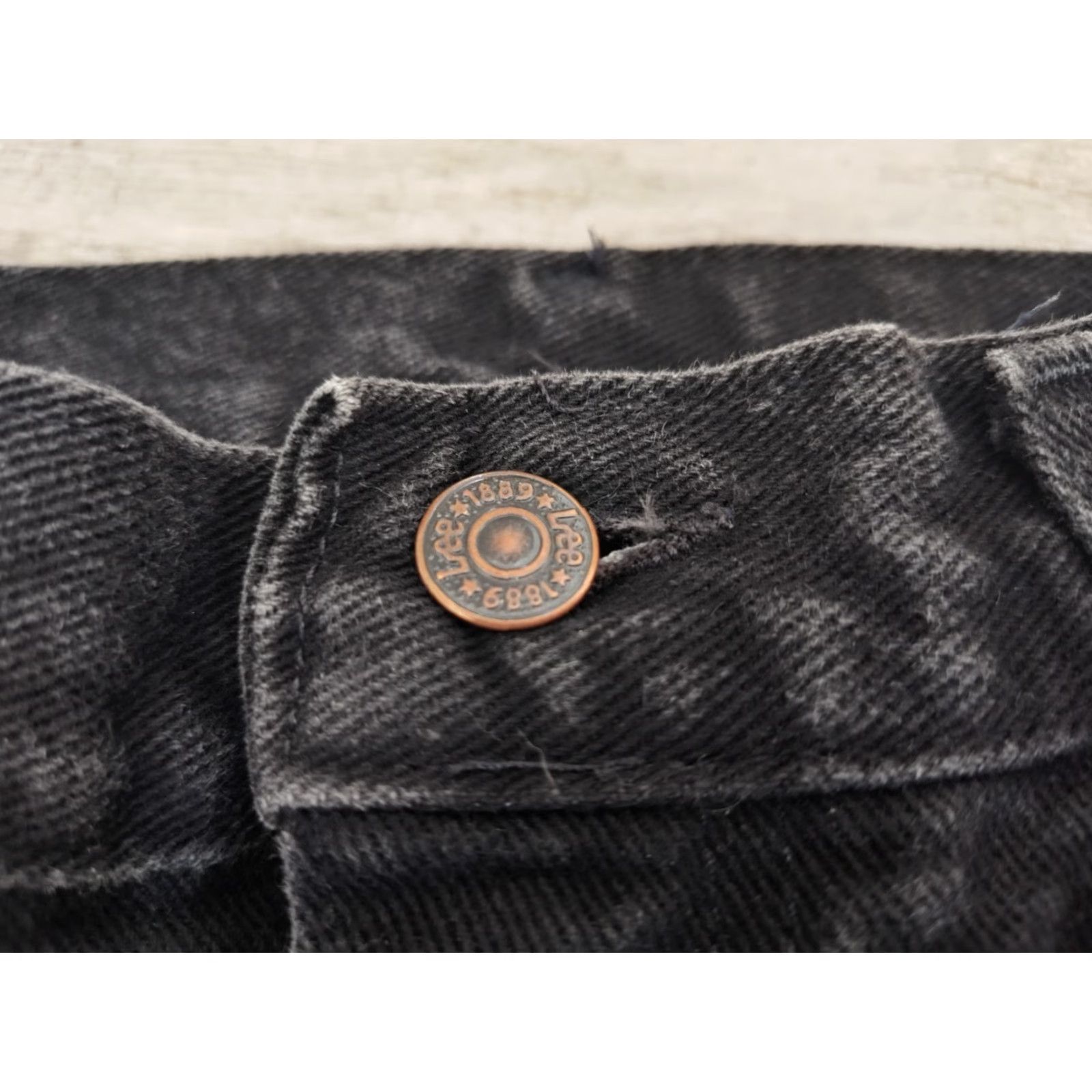 Lee Vintage Lee Jeans Men 36x30 Straight Fit Baggy Black 90s Grunge Made in USA Size US 36 / EU 52 - 6 Thumbnail