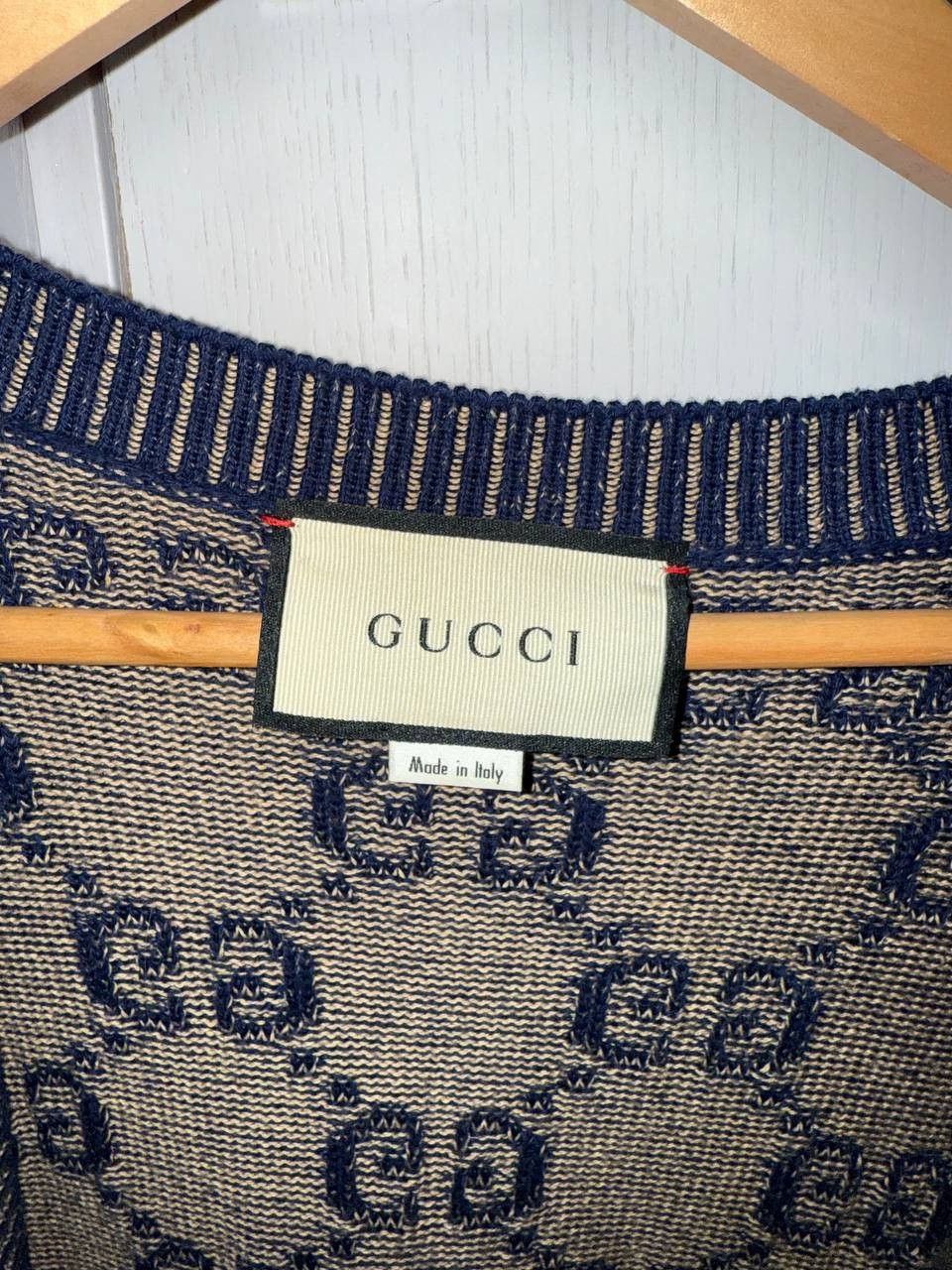 Gucci Gucci jacquard all-over print kni cardigan Size US L / EU 52-54 / 3 - 4 Thumbnail