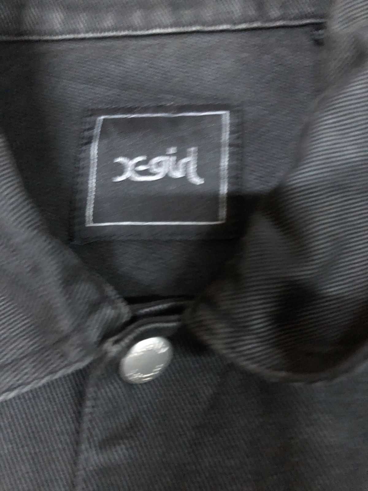 Japanese Brand X-Girl Black Denim Jacket Size US M / EU 48-50 / 2 - 3 Thumbnail