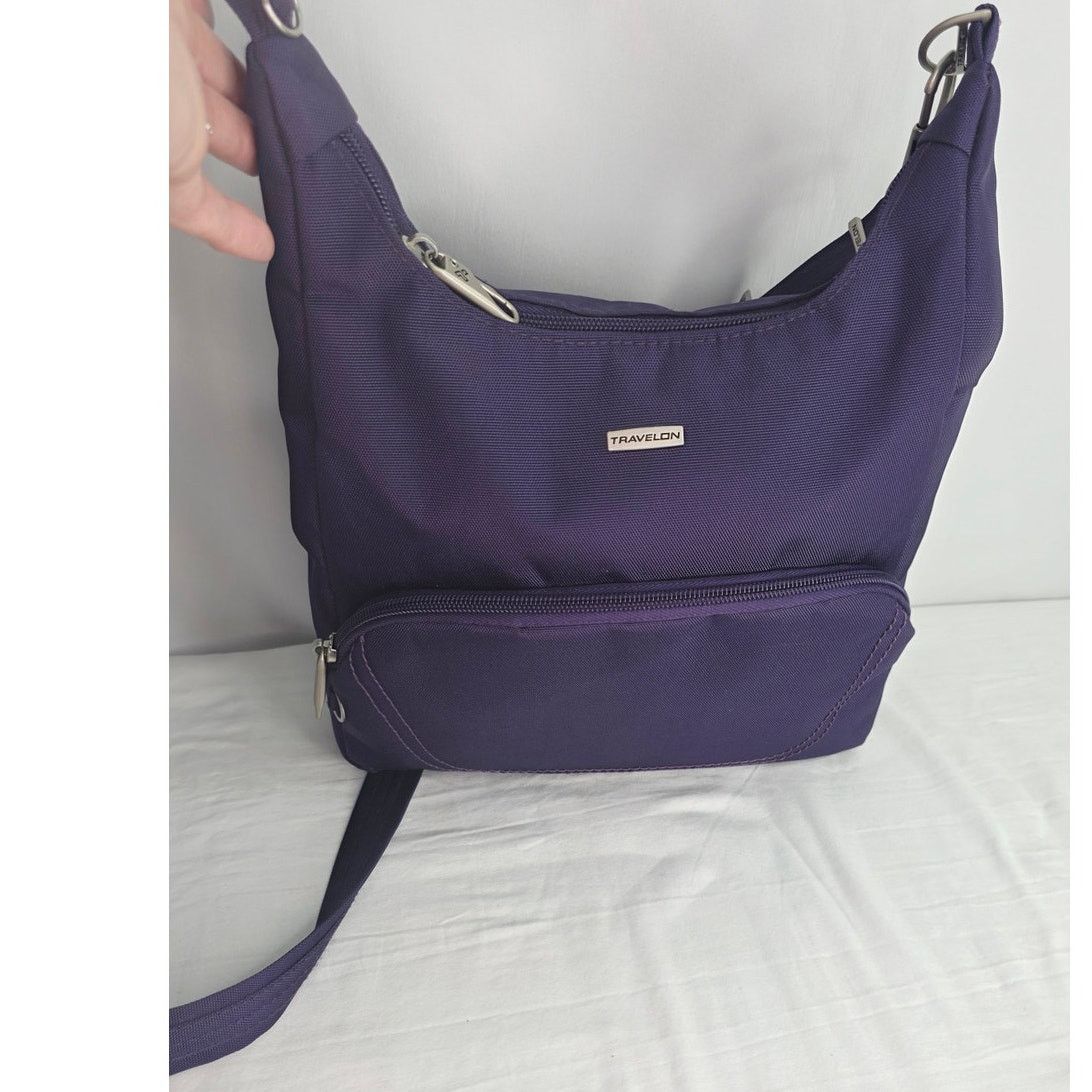 Other Travelon Purple Crossbody Bag Anti Theft Travel Purse Nylon Size ONE SIZE - 2 Thumbnail