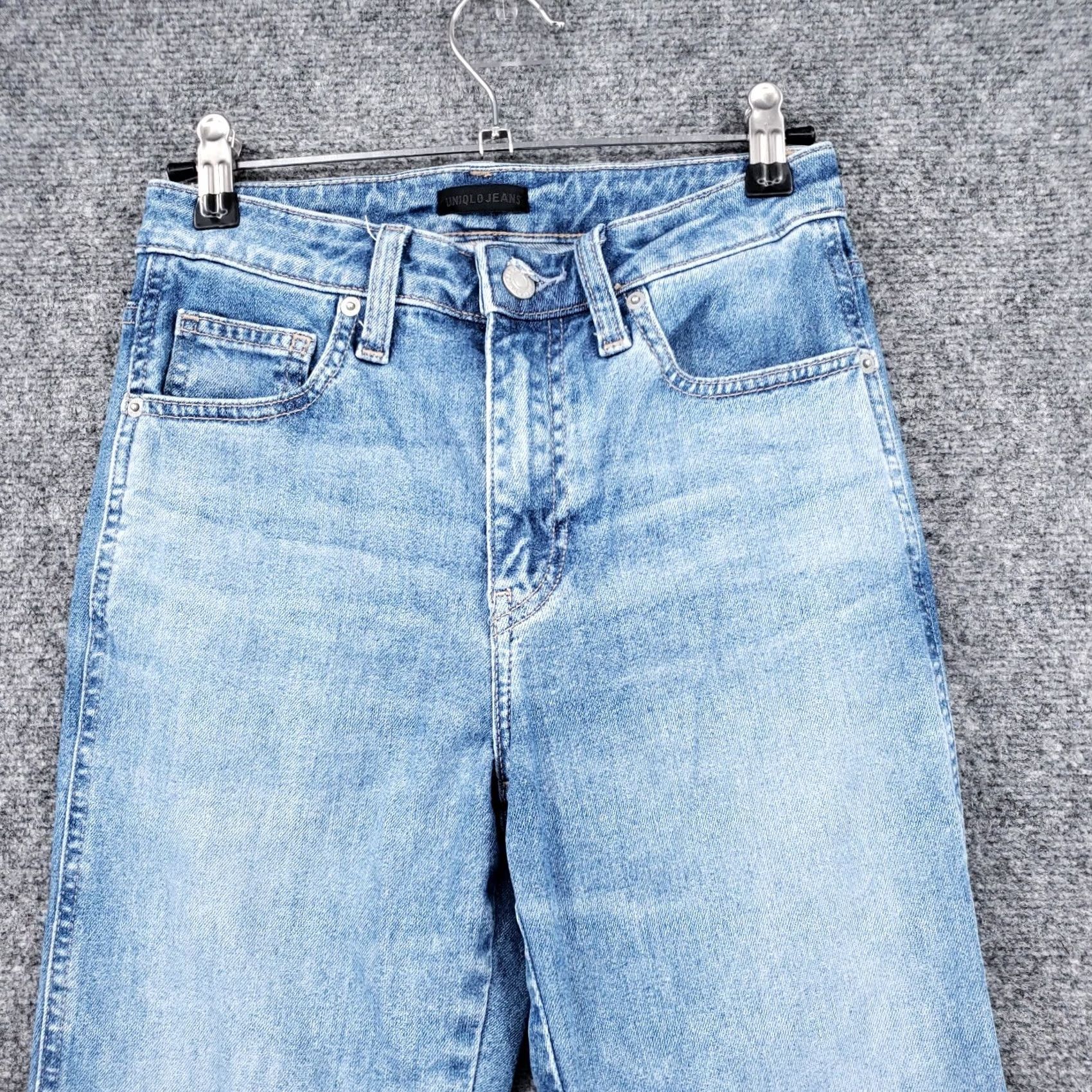 Uniqlo Uniqlo Jeans Womens Blue Mid Rise Straight Leg Slim Fit Stretch Denim Size 23 Kaihara Size 40" / US 18 - 3 Thumbnail