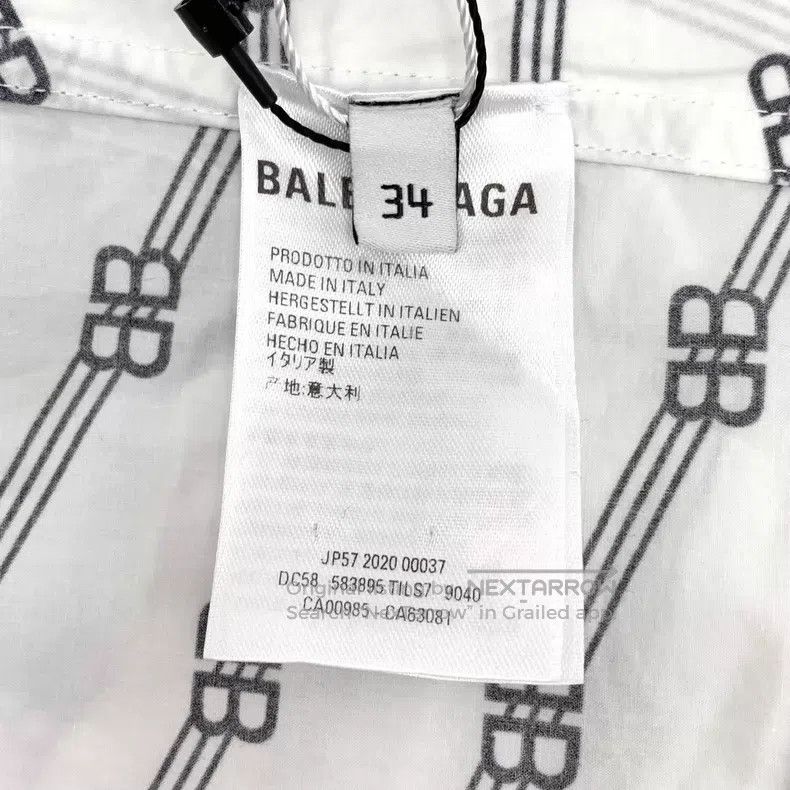 Other Balenciaga White Logo Stripe Bullet Screen Printed Cotton Size XXS / US 00 / IT 34 - 7 Thumbnail