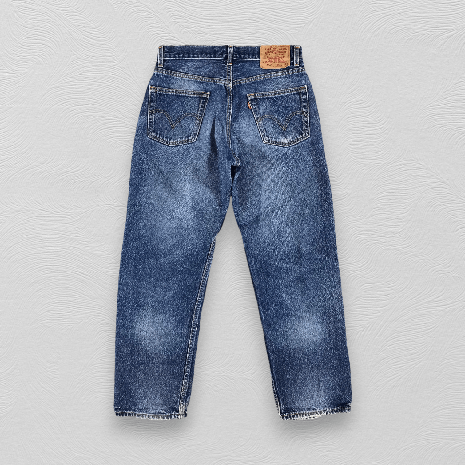 Levi's Vintage Levi's 550 Jeans Faded Blue Denim KJ993 Size US 30 / EU 46 - 2 Thumbnail