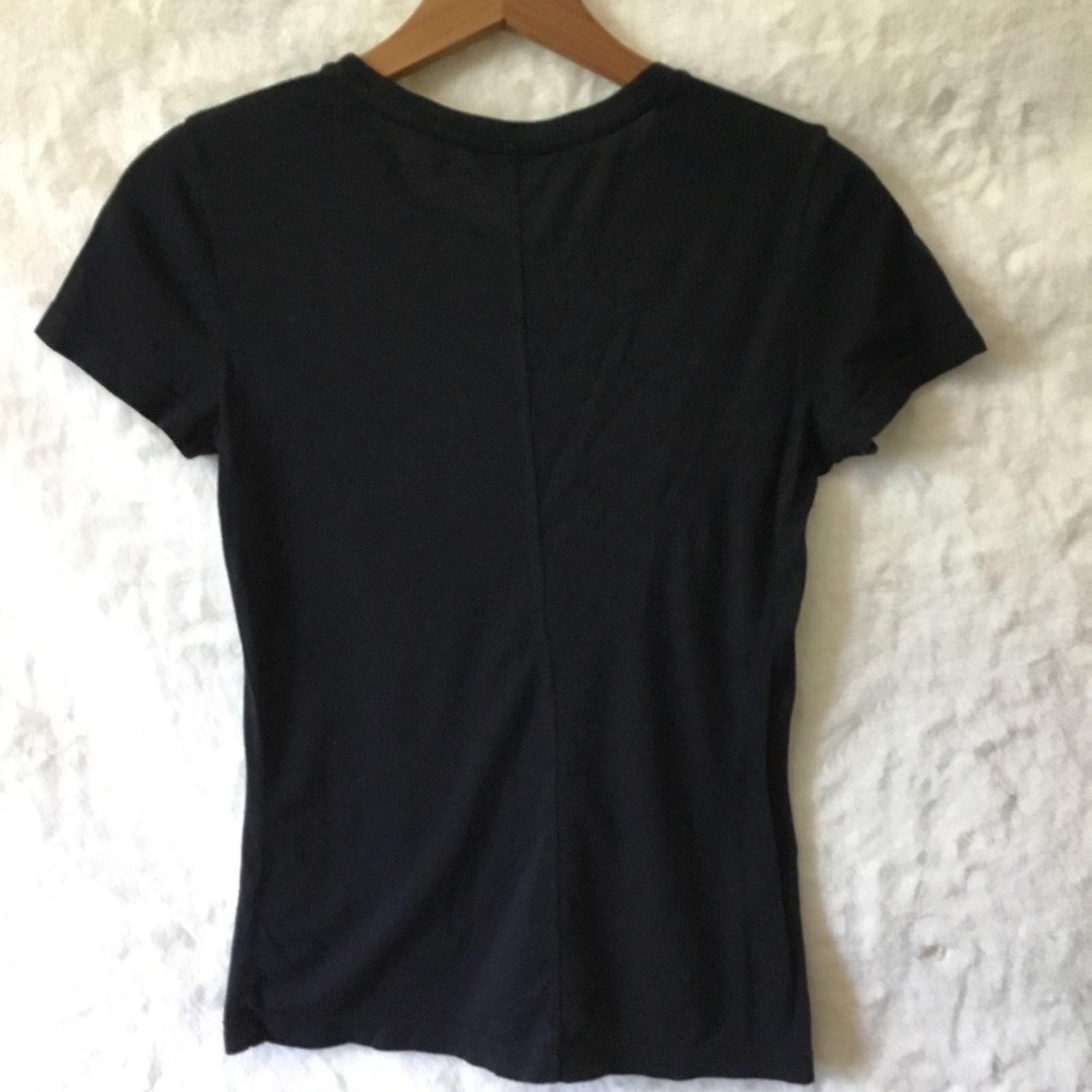 Club Monaco Club Monaco Black Classic Short Sleeve T-Shirt Size S / US 4 / IT 40 - 6 Thumbnail