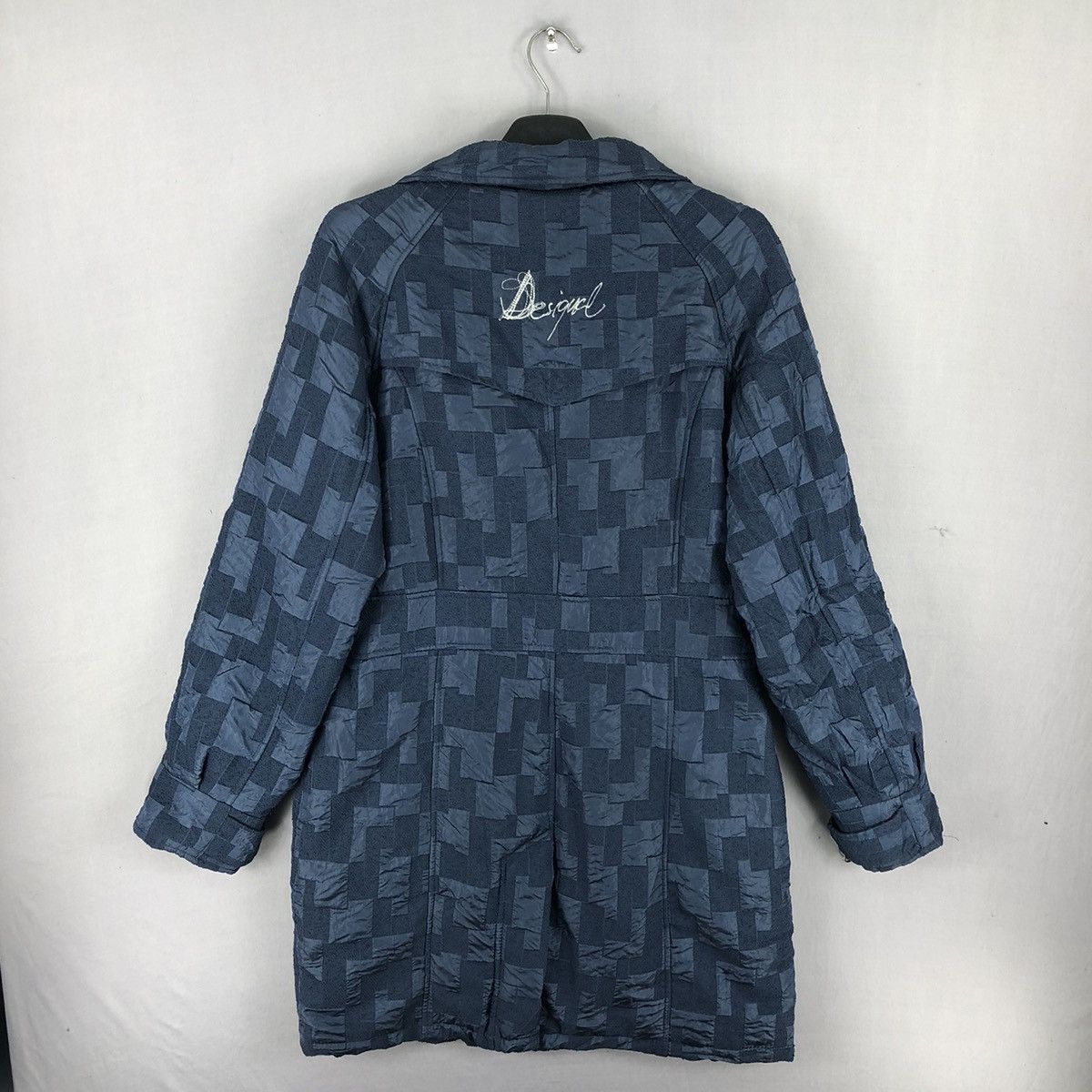 Desigual Vintage Desigual Women Down Jacket Embroidered Logo Checker Size S / US 4 / IT 40 - 4 Thumbnail
