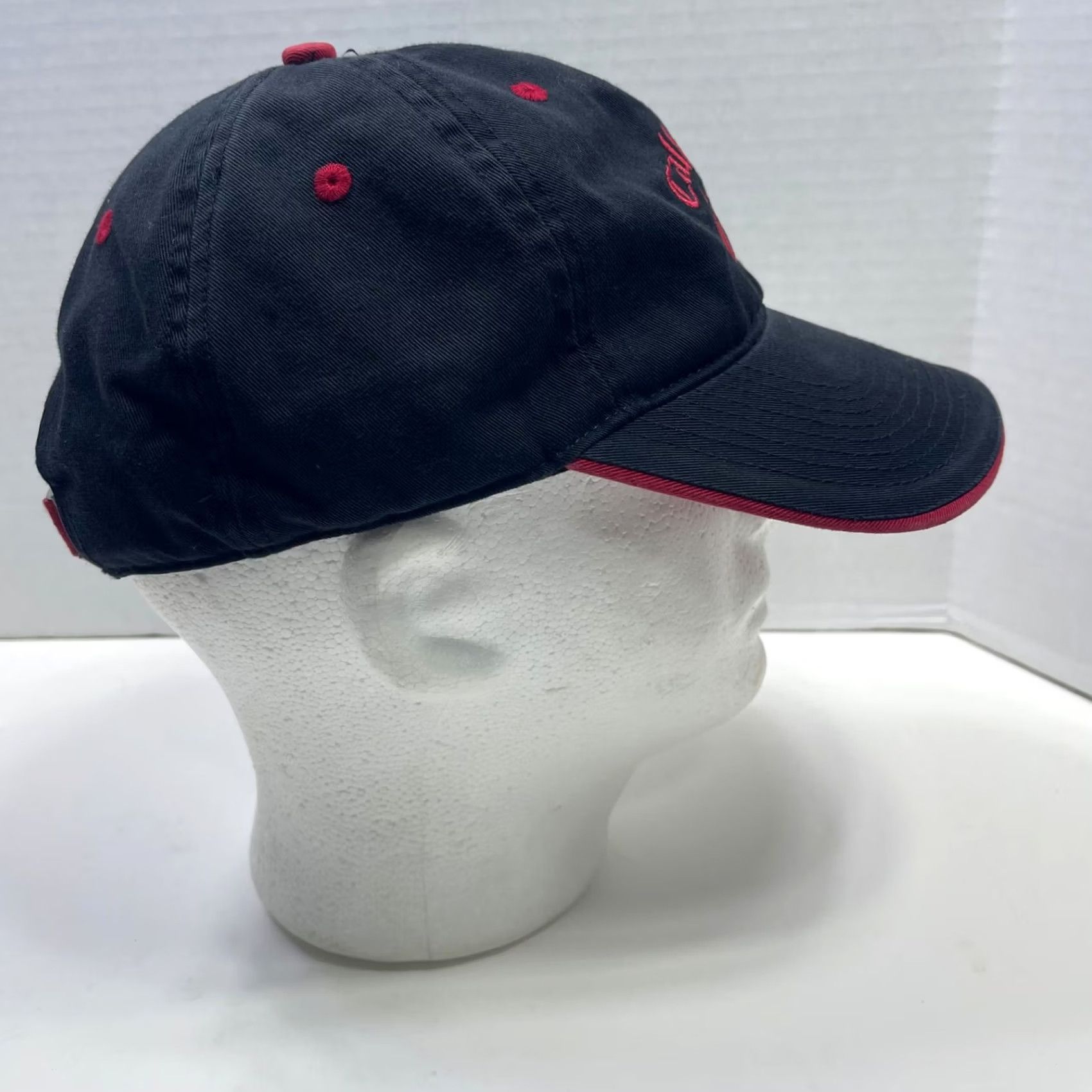 Callaway VINTAGE Callaway Golf hat Baseball Cap Trucker Hat Adjustable Strap Black Red 80s 90s Dad Mens Hat Size ONE SIZE - 6 Thumbnail