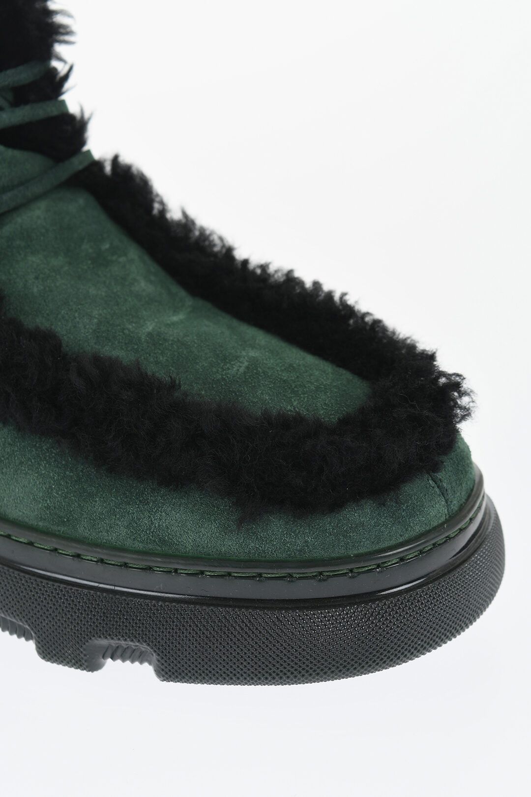 Burberry og1mm0325 Suede Chugga Ankle Boots in Green Size US 7 / EU 40 - 5 Thumbnail