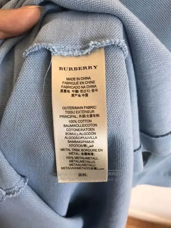 Burberry Burberry Men's Light Blue Short Sleeve Polo. Size US XS / EU 42 / 0 - 5 Thumbnail