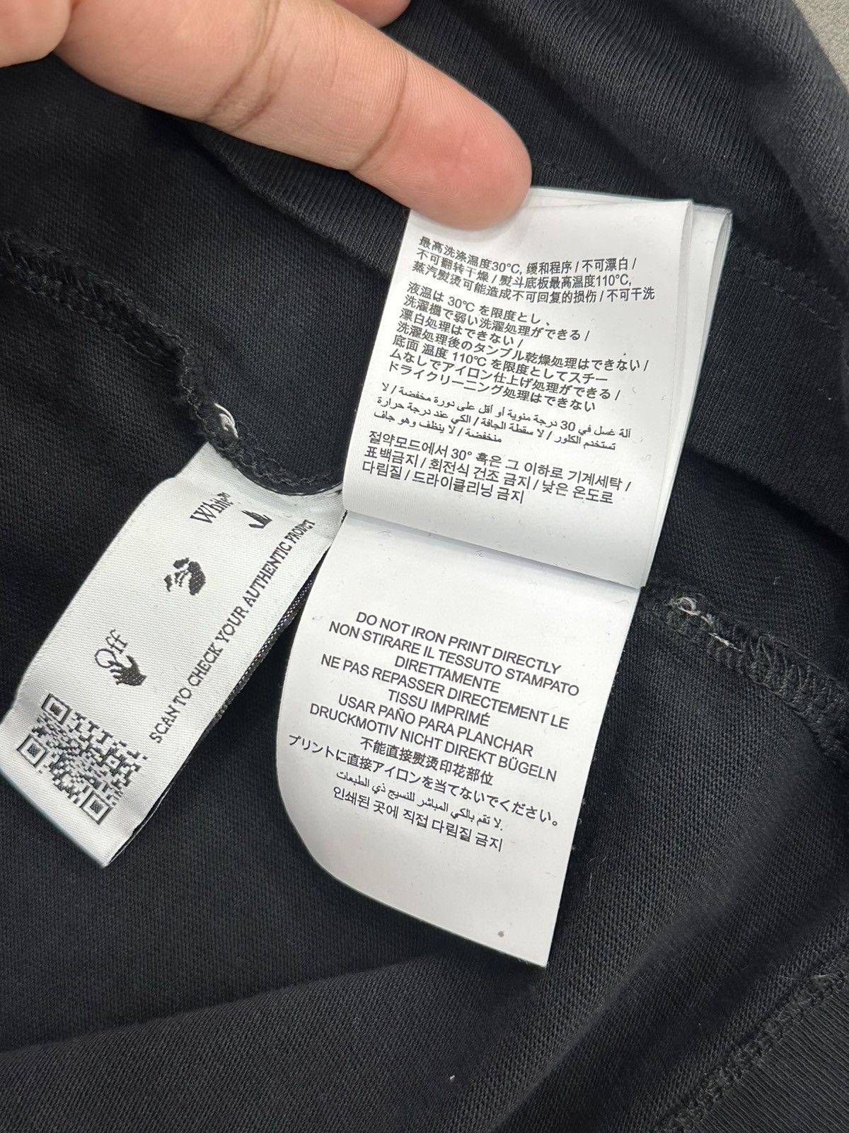 Off-White Off White Black Cross Shirt Size US S / EU 44-46 / 1 - 9 Thumbnail
