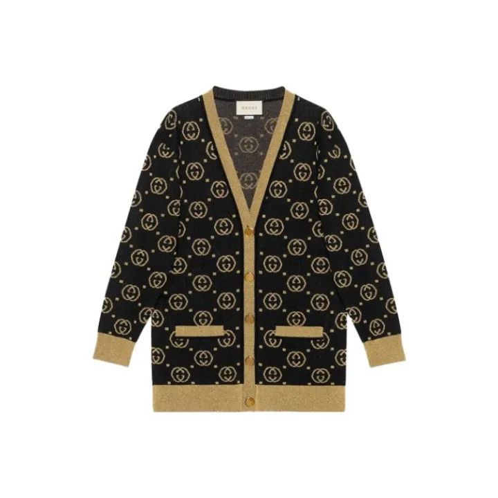 Gucci Gucci V-Neck Long Sleeve Knit Sweater Size M / US 6-8 / IT 42-44 - 1 Thumbnail