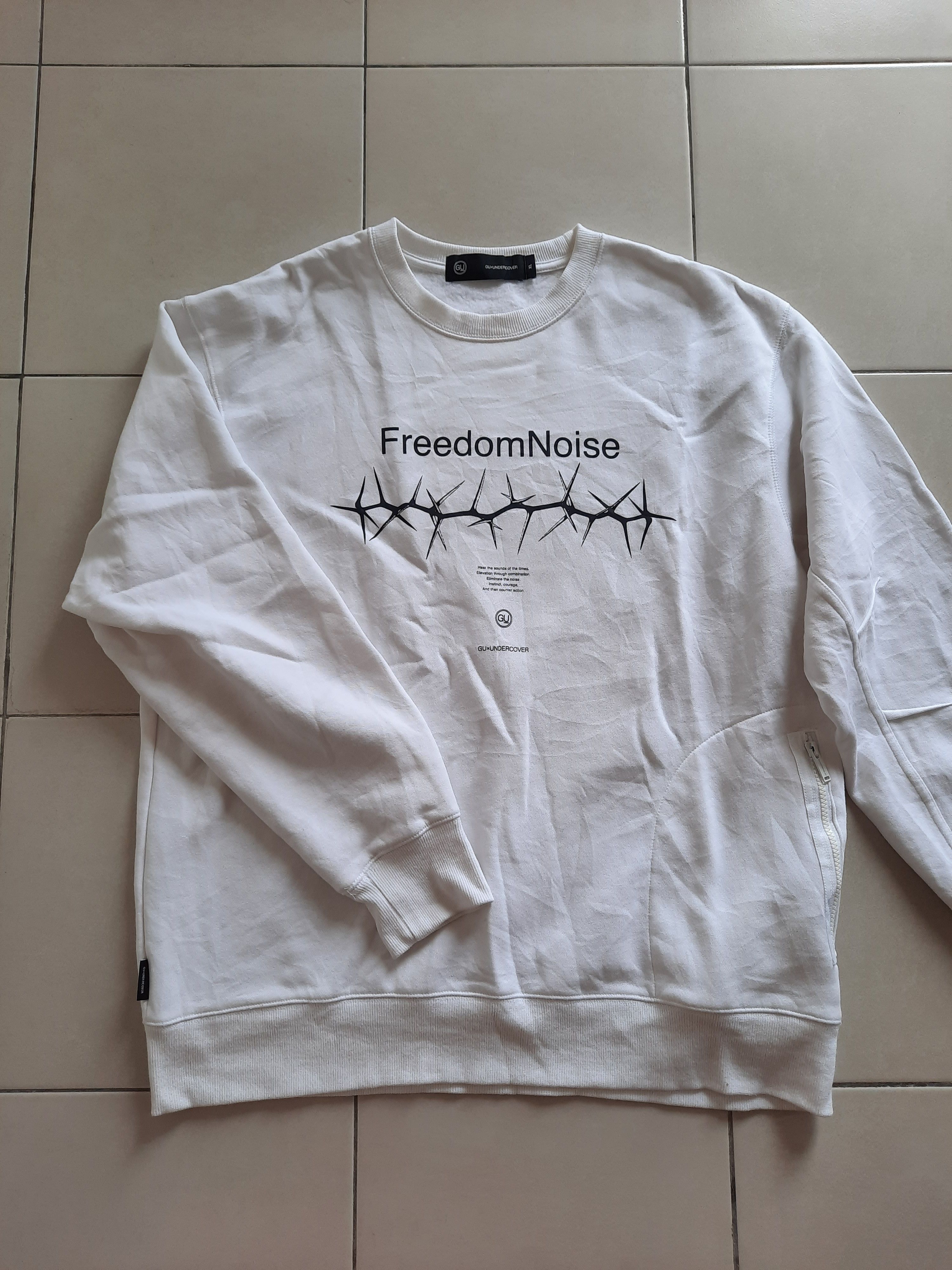 GU × Japanese Brand × Undercover GU X Undercover Jacquard Knit Sweater "Freedom Noise" XL Size US XL / EU 56 / 4 - 6 Thumbnail