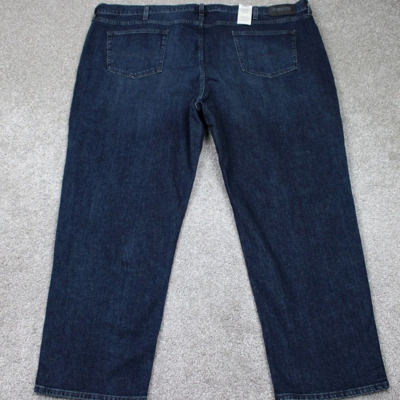 Levi's Signature by Levi Strauss Jeans Mens 50x30 Blue Athletic Premium Flex 5-Pocket Denim Jeans Straight Size US 34 / EU 50 - 6 Thumbnail