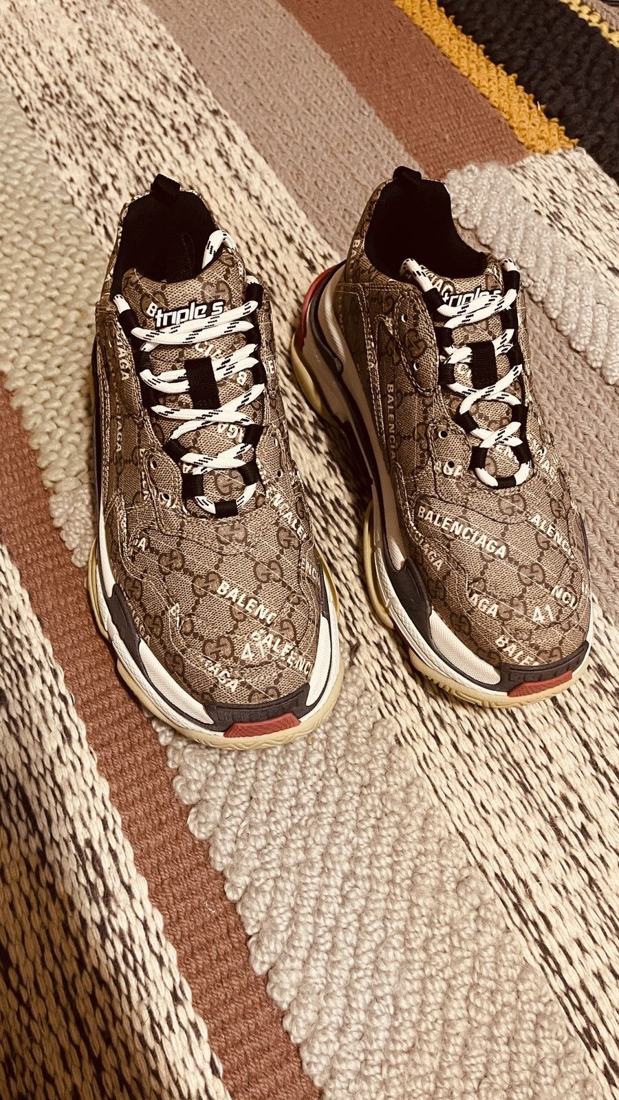 Balenciaga × Gucci Gucci x Balenciaga Triple S Hacker Collab Sneaker Size US 8 / EU 41 - 2 Thumbnail